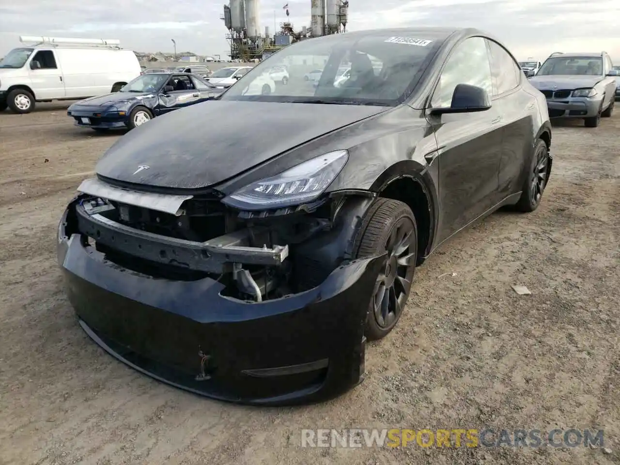 2 Photograph of a damaged car 5YJYGDED0MF134516 TESLA MODEL Y 2021