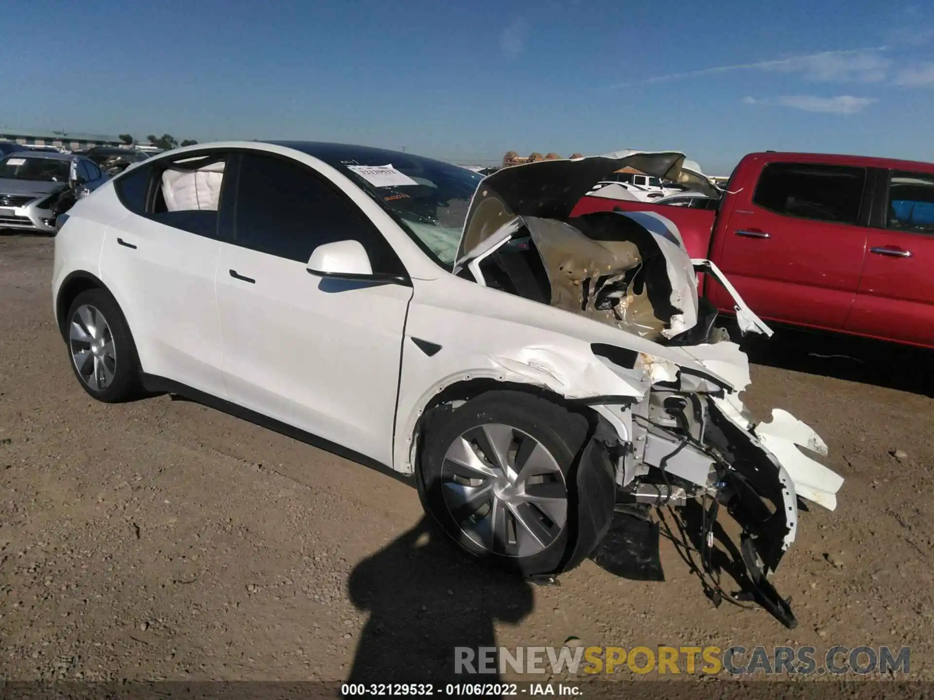 1 Photograph of a damaged car 5YJYGDED1MF103016 TESLA MODEL Y 2021