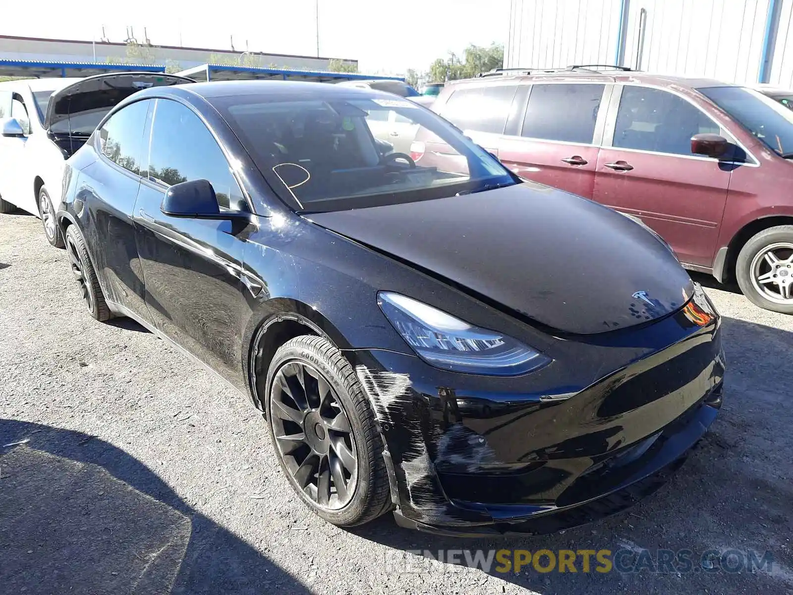 1 Photograph of a damaged car 5YJYGDED1MF115148 TESLA MODEL Y 2021