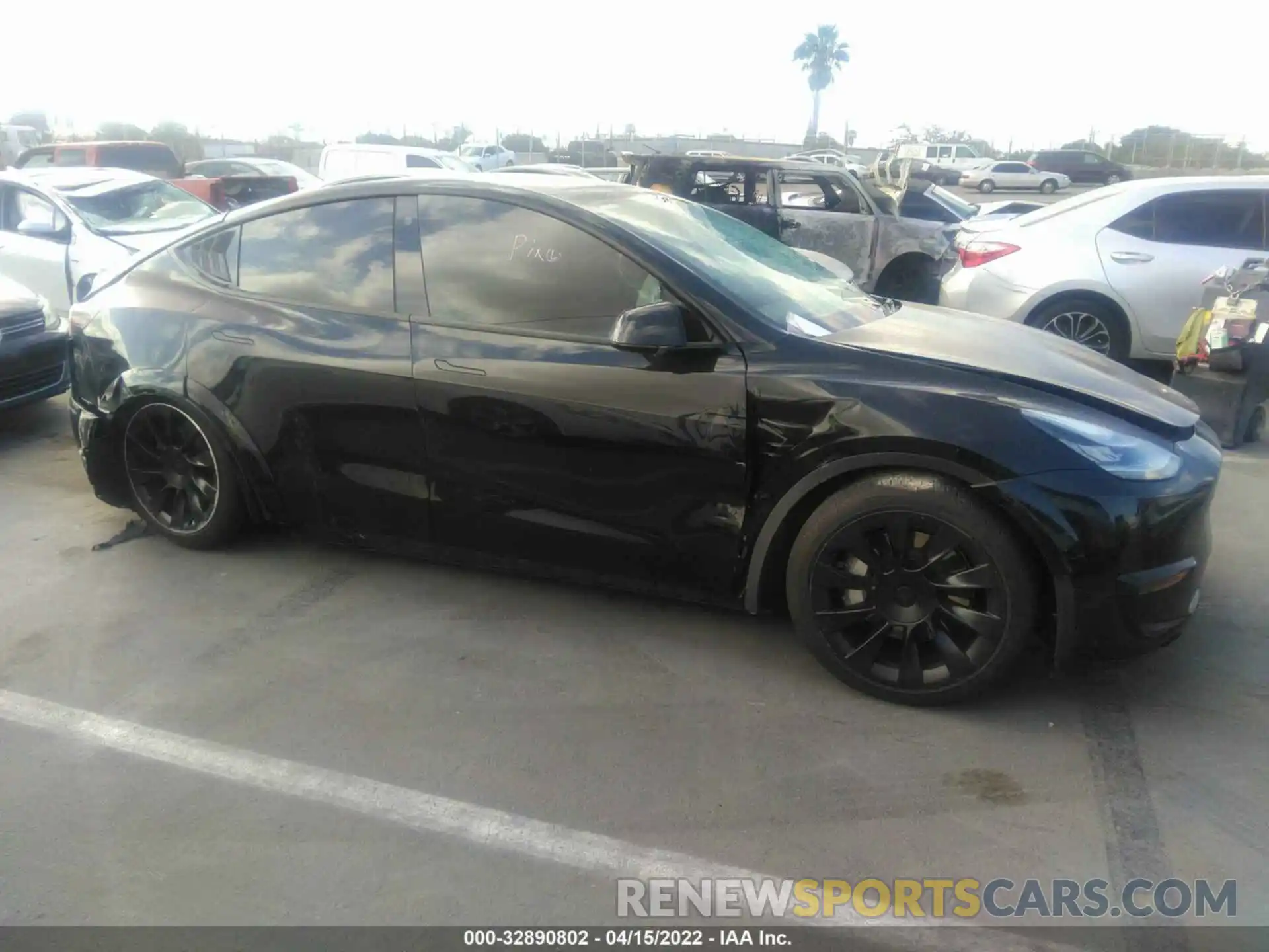 1 Photograph of a damaged car 5YJYGDED1MF115179 TESLA MODEL Y 2021