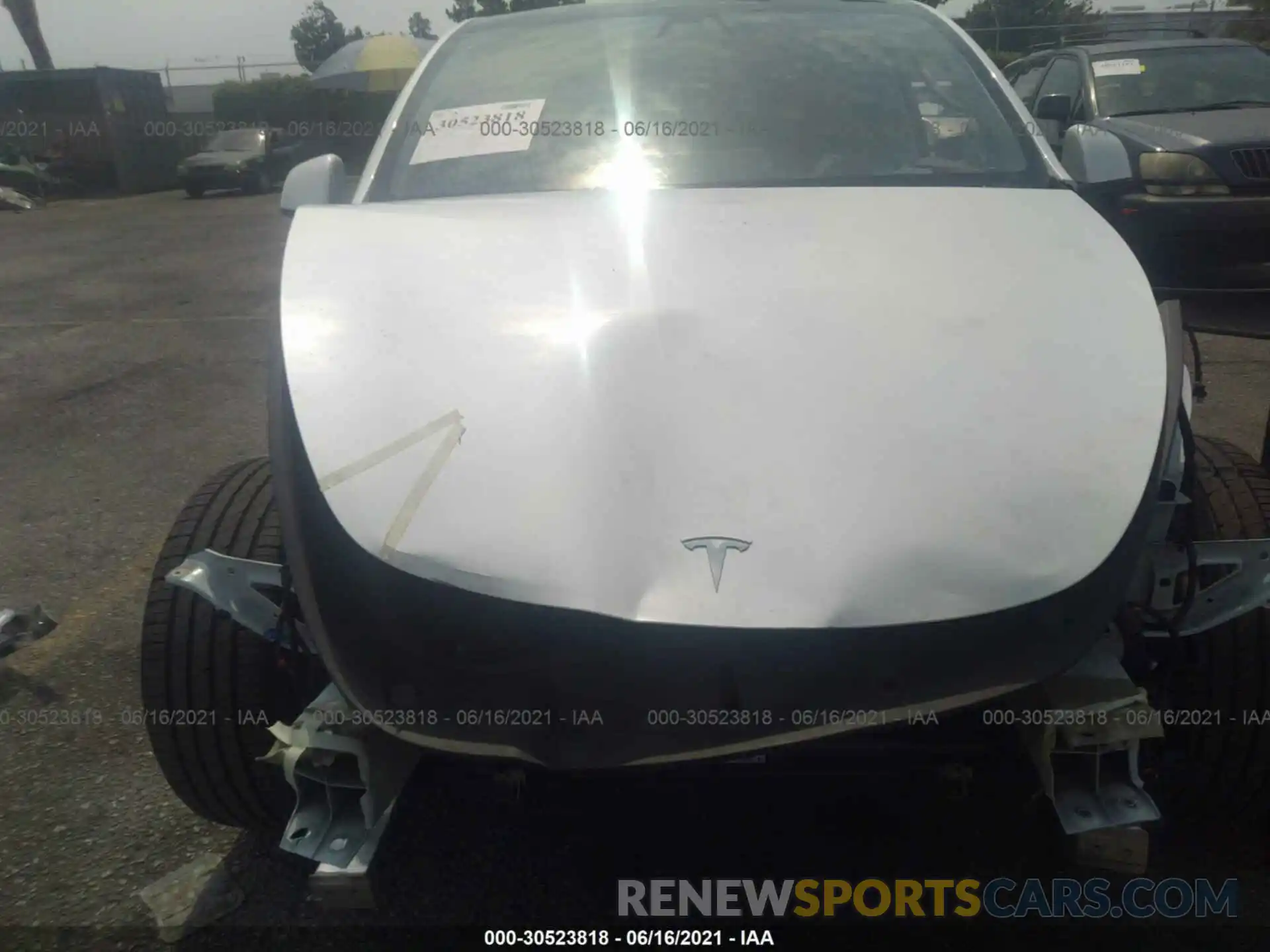 6 Photograph of a damaged car 5YJYGDED1MF125792 TESLA MODEL Y 2021