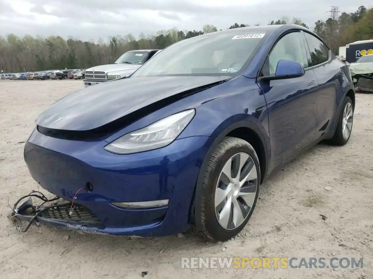 2 Фотография поврежденного автомобиля 5YJYGDED2MF104935 TESLA MODEL Y 2021