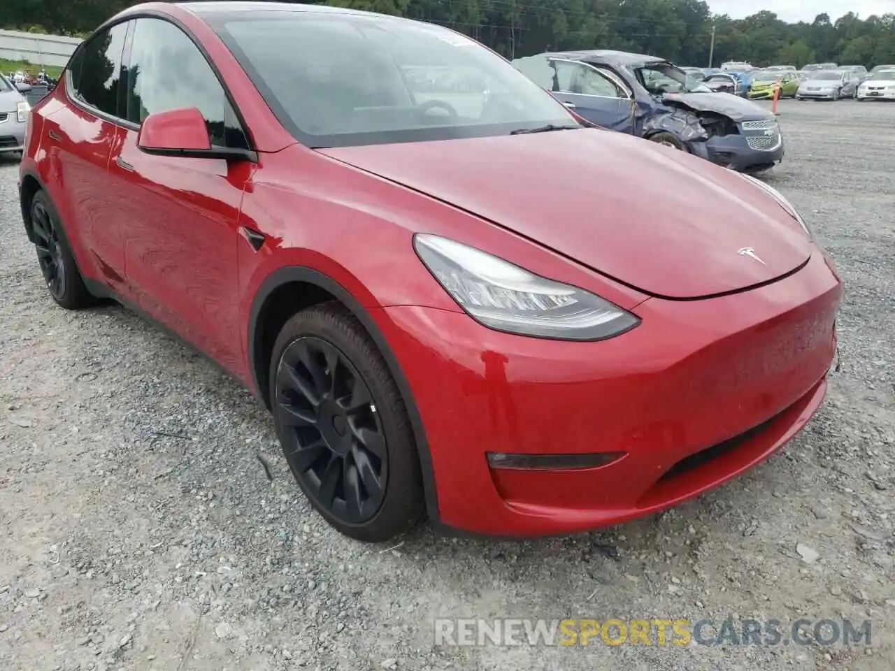 1 Фотография поврежденного автомобиля 5YJYGDED2MF105194 TESLA MODEL Y 2021