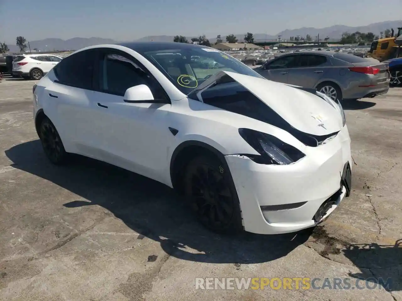 1 Фотография поврежденного автомобиля 5YJYGDED2MF105907 TESLA MODEL Y 2021