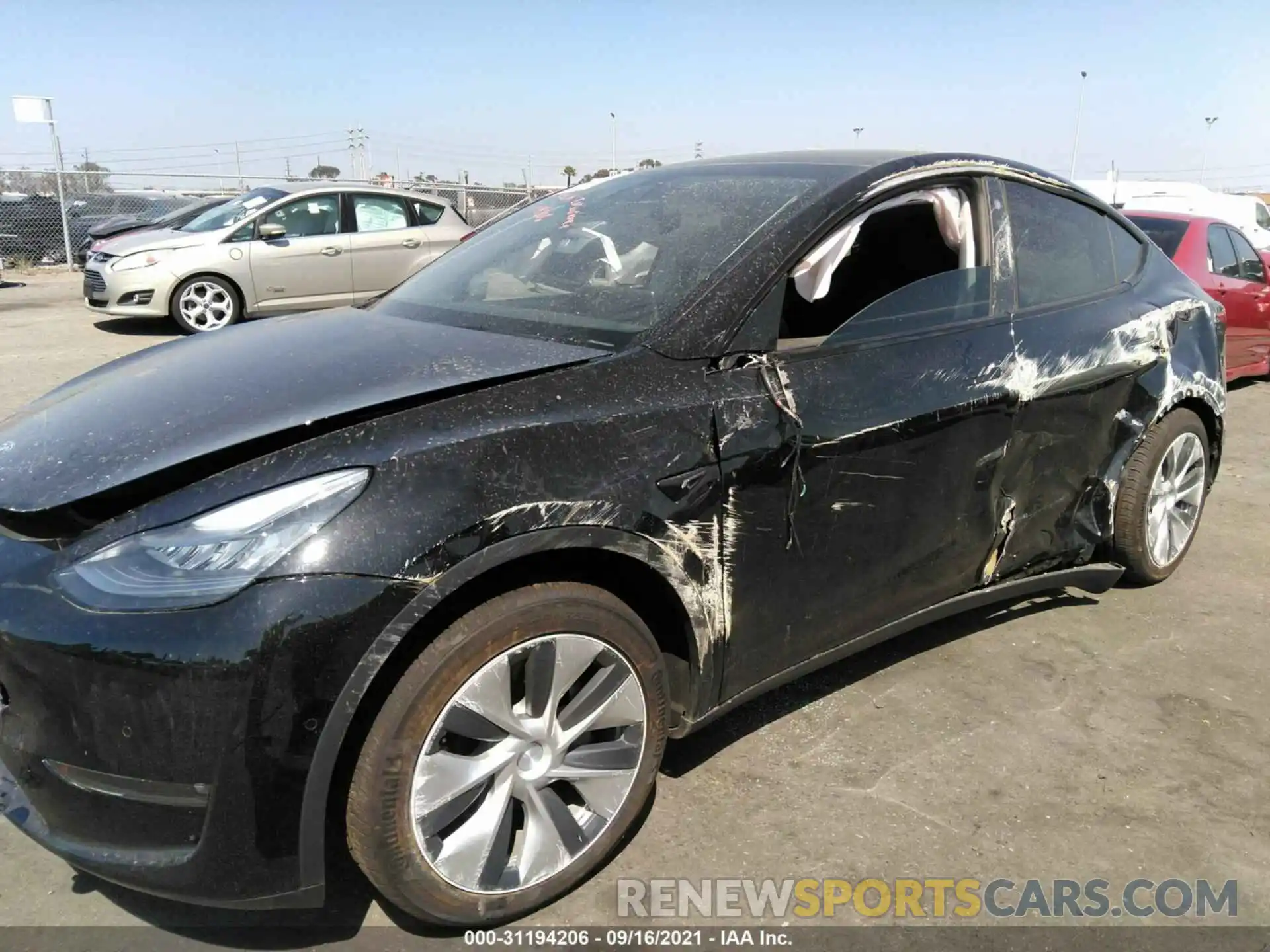 6 Фотография поврежденного автомобиля 5YJYGDED2MF107737 TESLA MODEL Y 2021