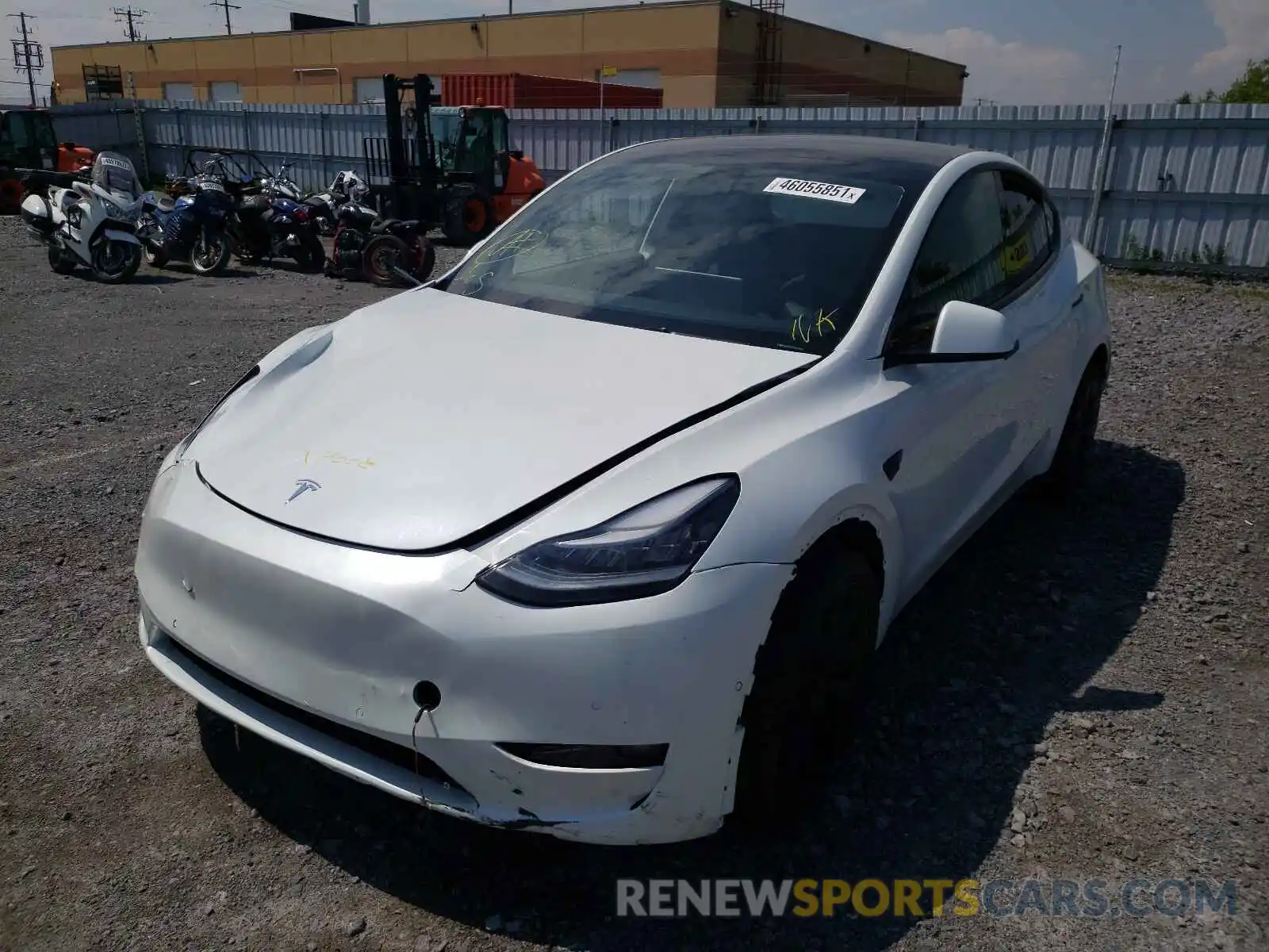 2 Фотография поврежденного автомобиля 5YJYGDED2MF120066 TESLA MODEL Y 2021