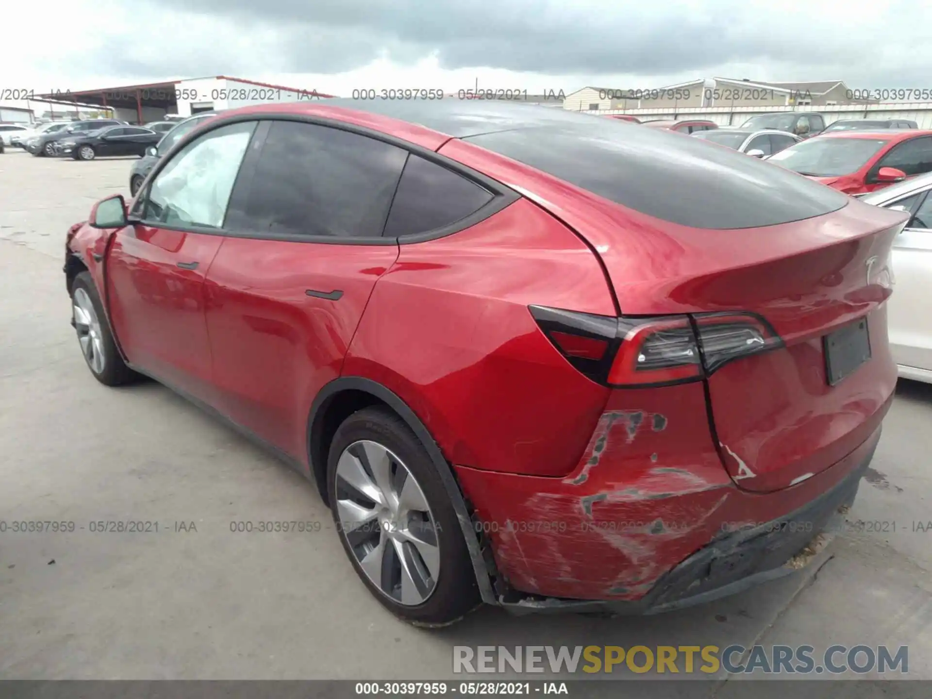 3 Фотография поврежденного автомобиля 5YJYGDED3MF107049 TESLA MODEL Y 2021