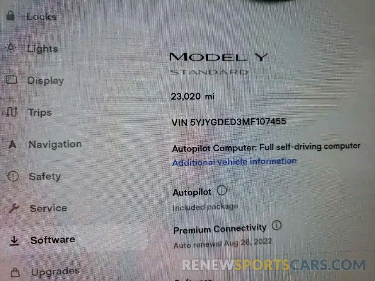 8 Photograph of a damaged car 5YJYGDED3MF107455 TESLA MODEL Y 2021