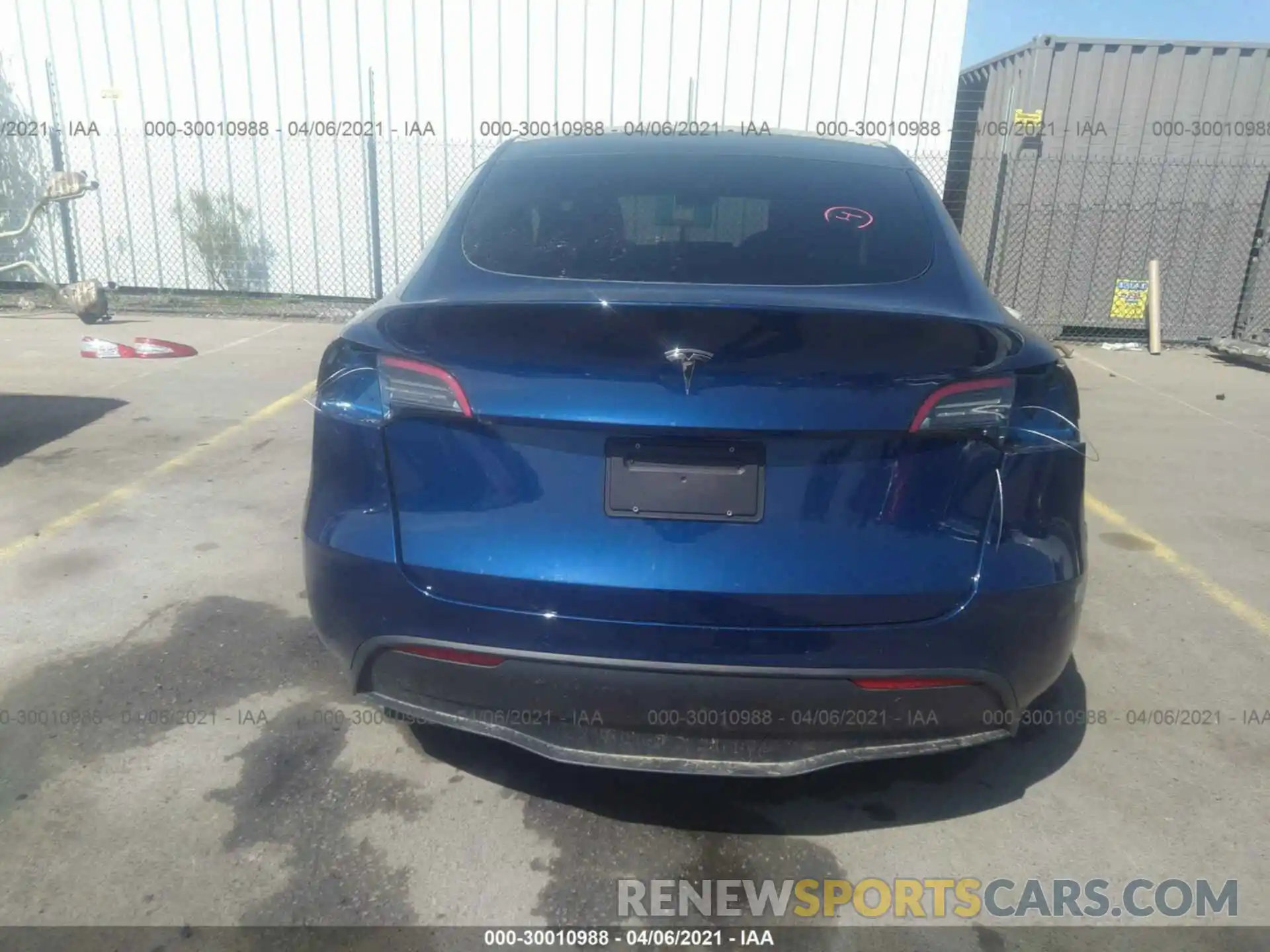 6 Фотография поврежденного автомобиля 5YJYGDED3MF112980 TESLA MODEL Y 2021