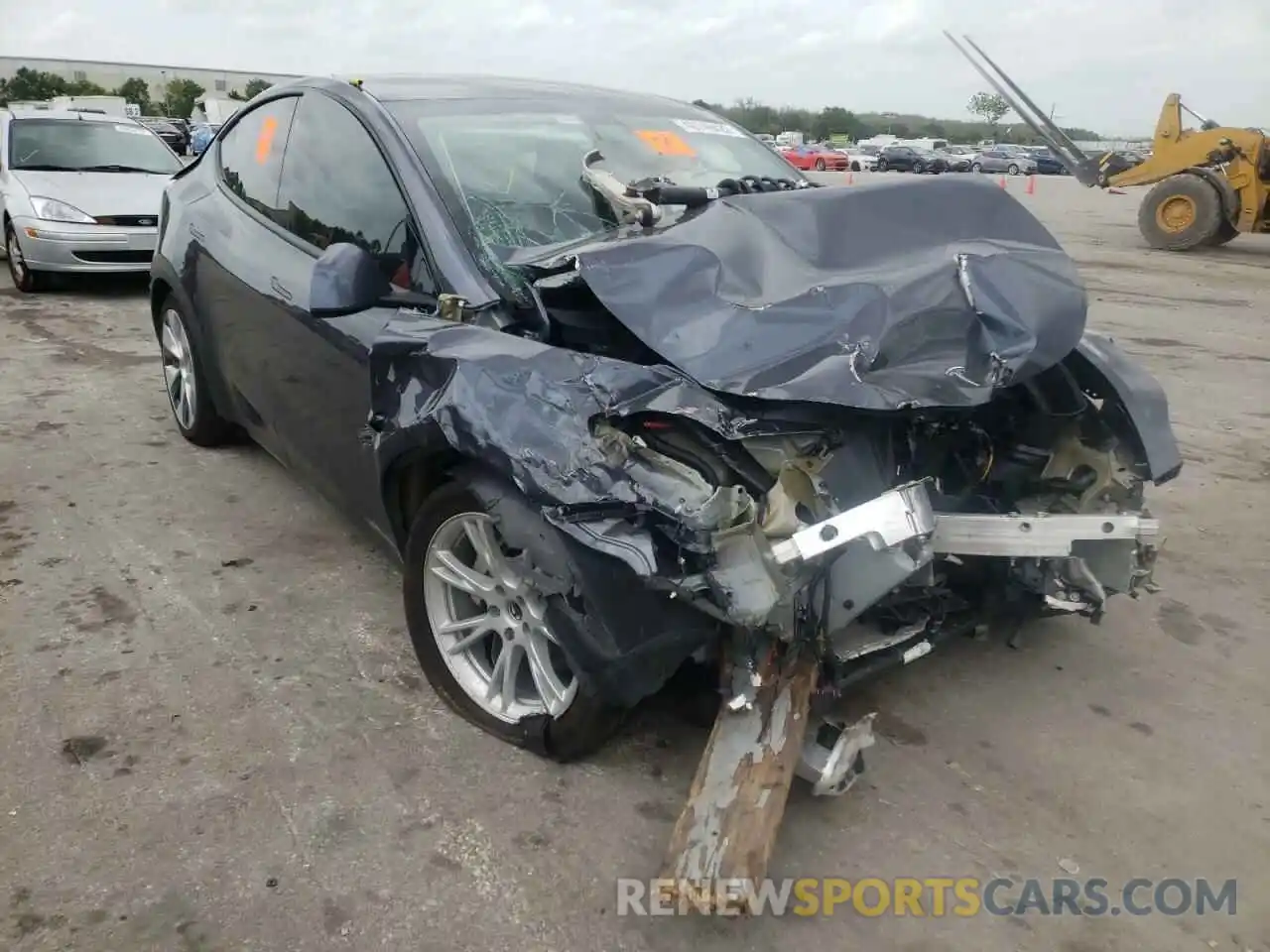 1 Photograph of a damaged car 5YJYGDED4MF106119 TESLA MODEL Y 2021