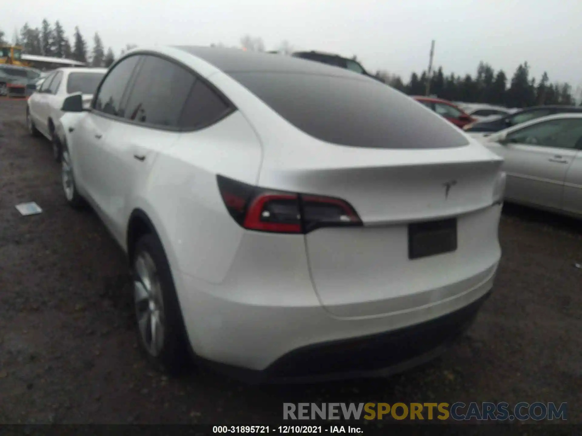 3 Фотография поврежденного автомобиля 5YJYGDED4MF113992 TESLA MODEL Y 2021