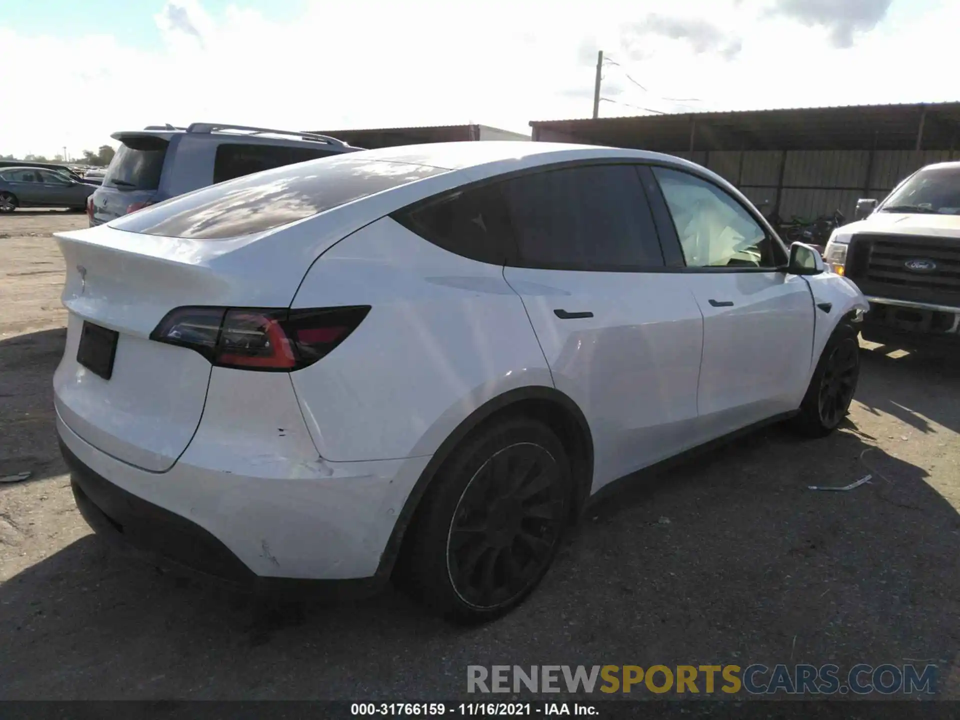 4 Фотография поврежденного автомобиля 5YJYGDED4MF118268 TESLA MODEL Y 2021