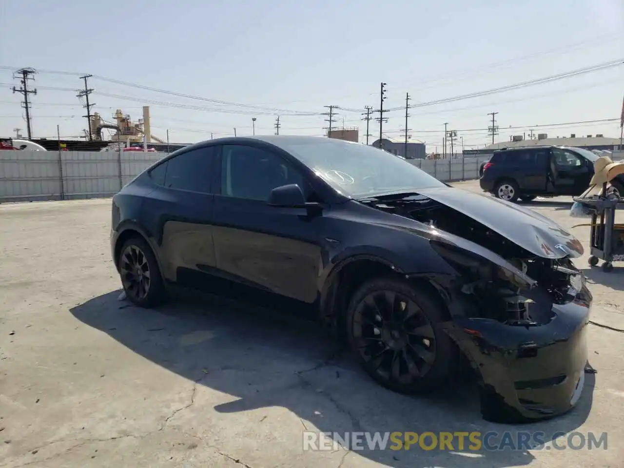 1 Фотография поврежденного автомобиля 5YJYGDED4MF124166 TESLA MODEL Y 2021