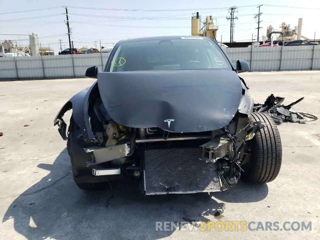 9 Фотография поврежденного автомобиля 5YJYGDED4MF124166 TESLA MODEL Y 2021