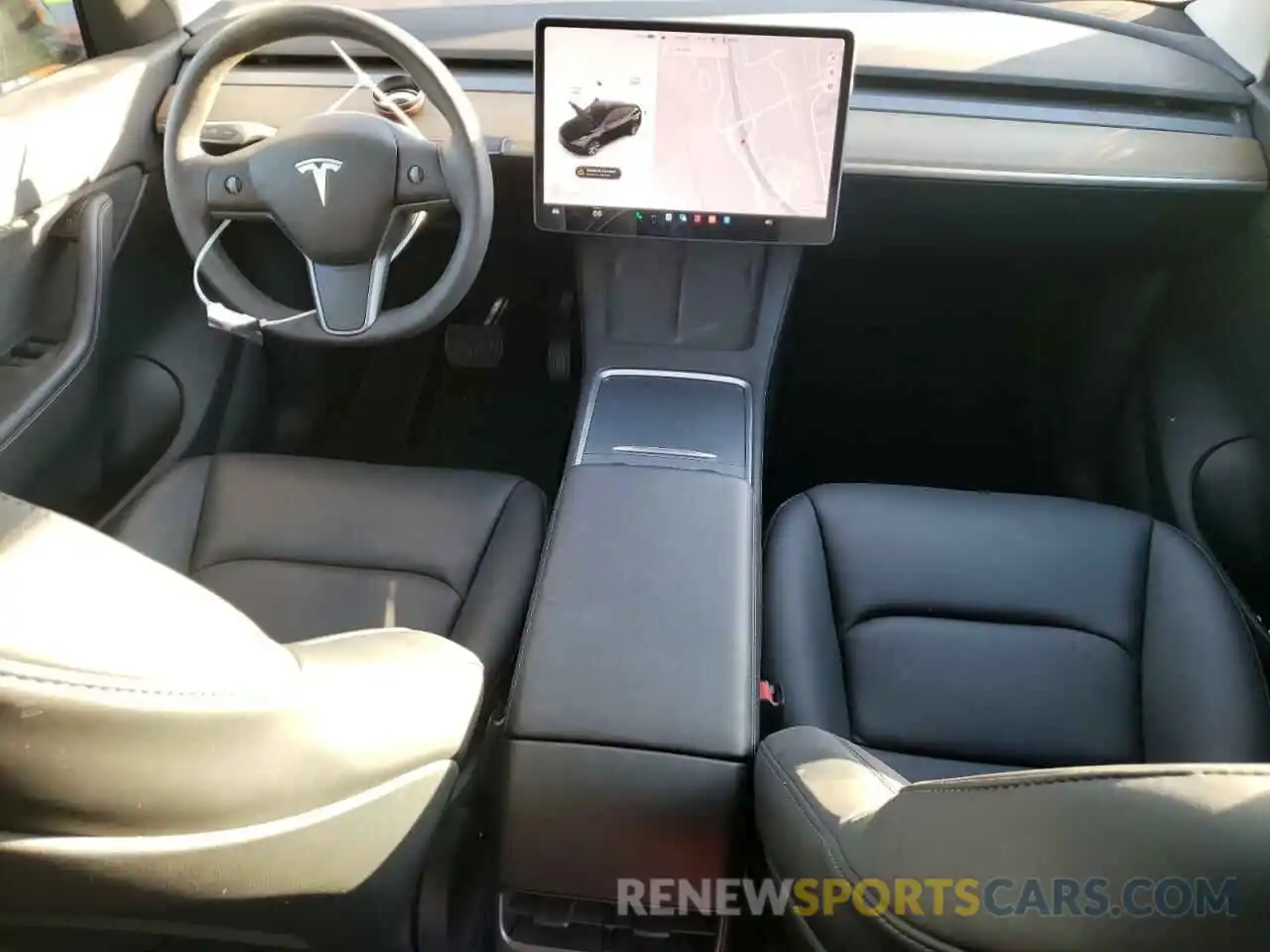 8 Фотография поврежденного автомобиля 5YJYGDED4MF163100 TESLA MODEL Y 2021