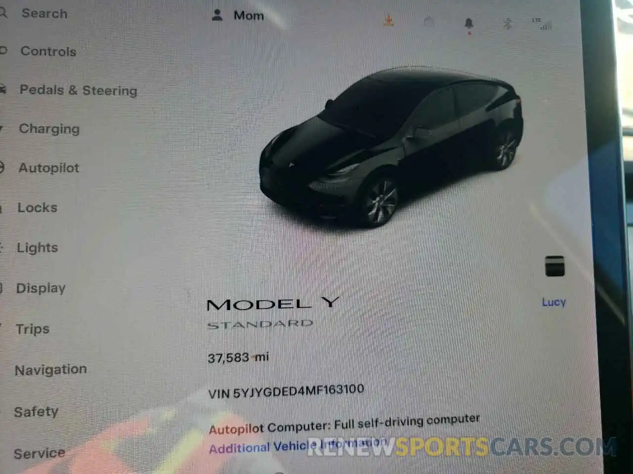 9 Фотография поврежденного автомобиля 5YJYGDED4MF163100 TESLA MODEL Y 2021