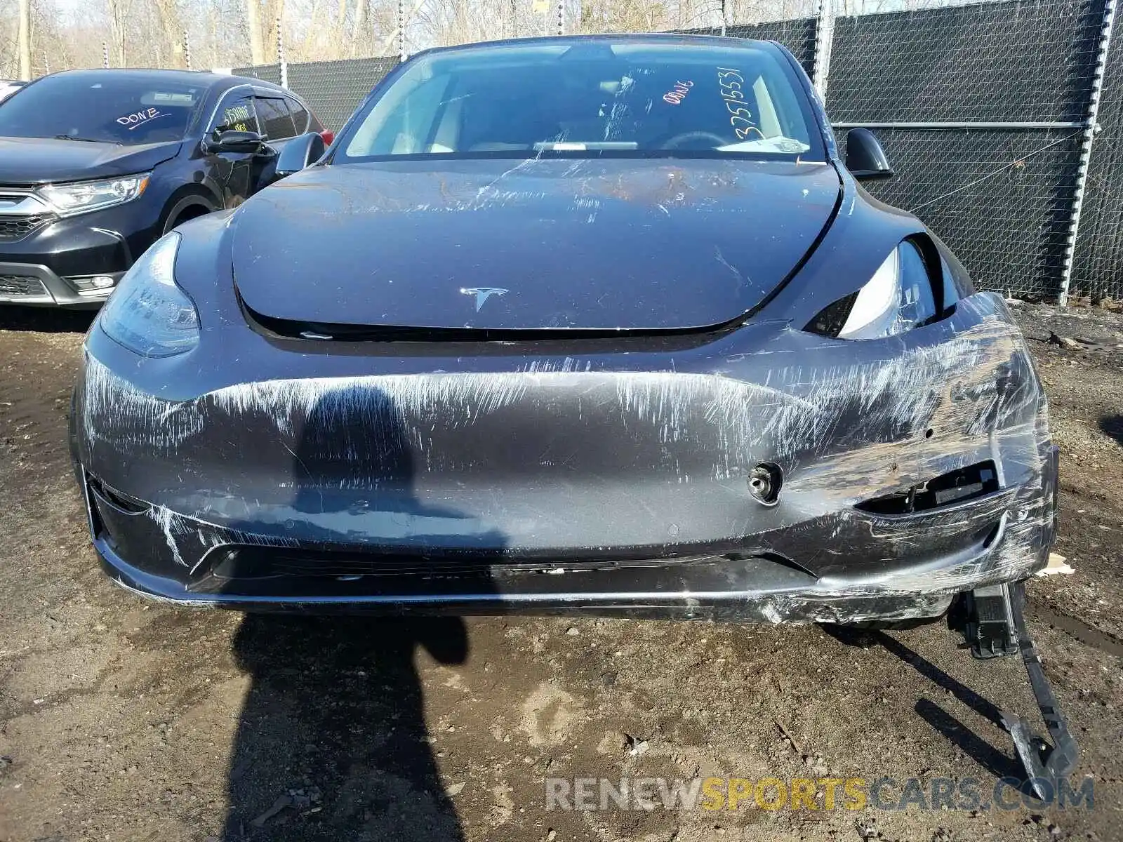 9 Photograph of a damaged car 5YJYGDED5MF106128 TESLA MODEL Y 2021