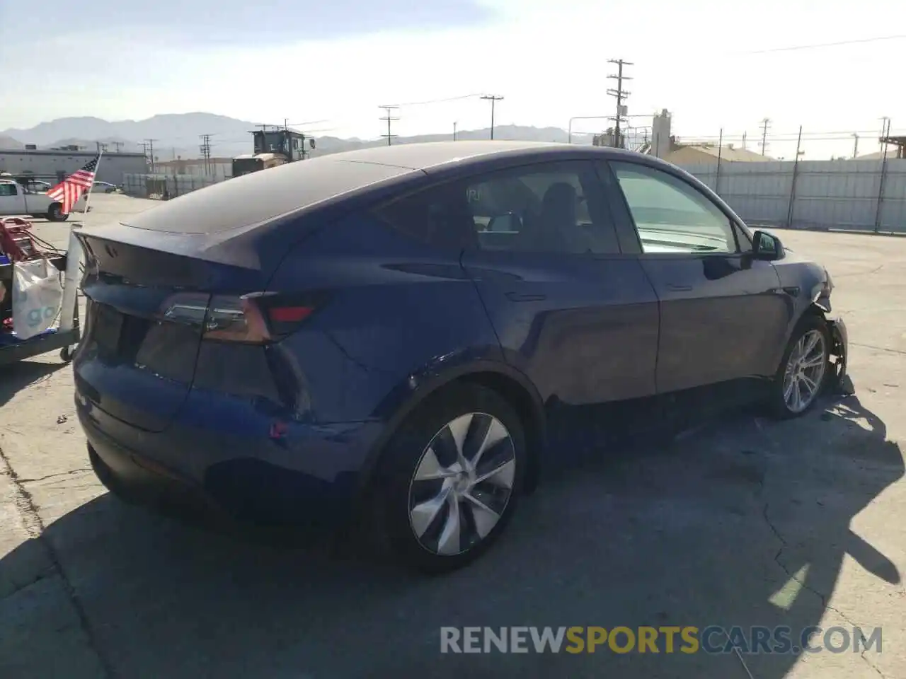 4 Фотография поврежденного автомобиля 5YJYGDED5MF163221 TESLA MODEL Y 2021