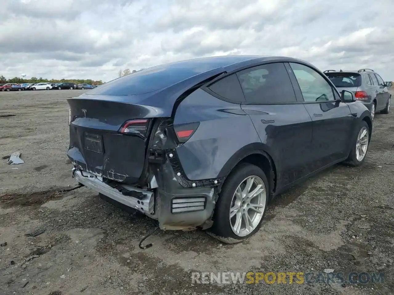 4 Фотография поврежденного автомобиля 5YJYGDED6MF107840 TESLA MODEL Y 2021