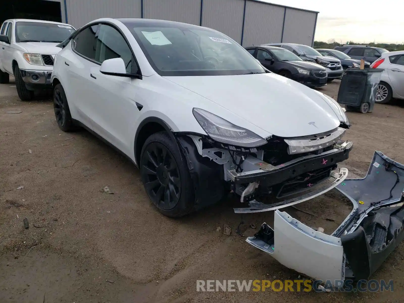 1 Фотография поврежденного автомобиля 5YJYGDED6MF115811 TESLA MODEL Y 2021