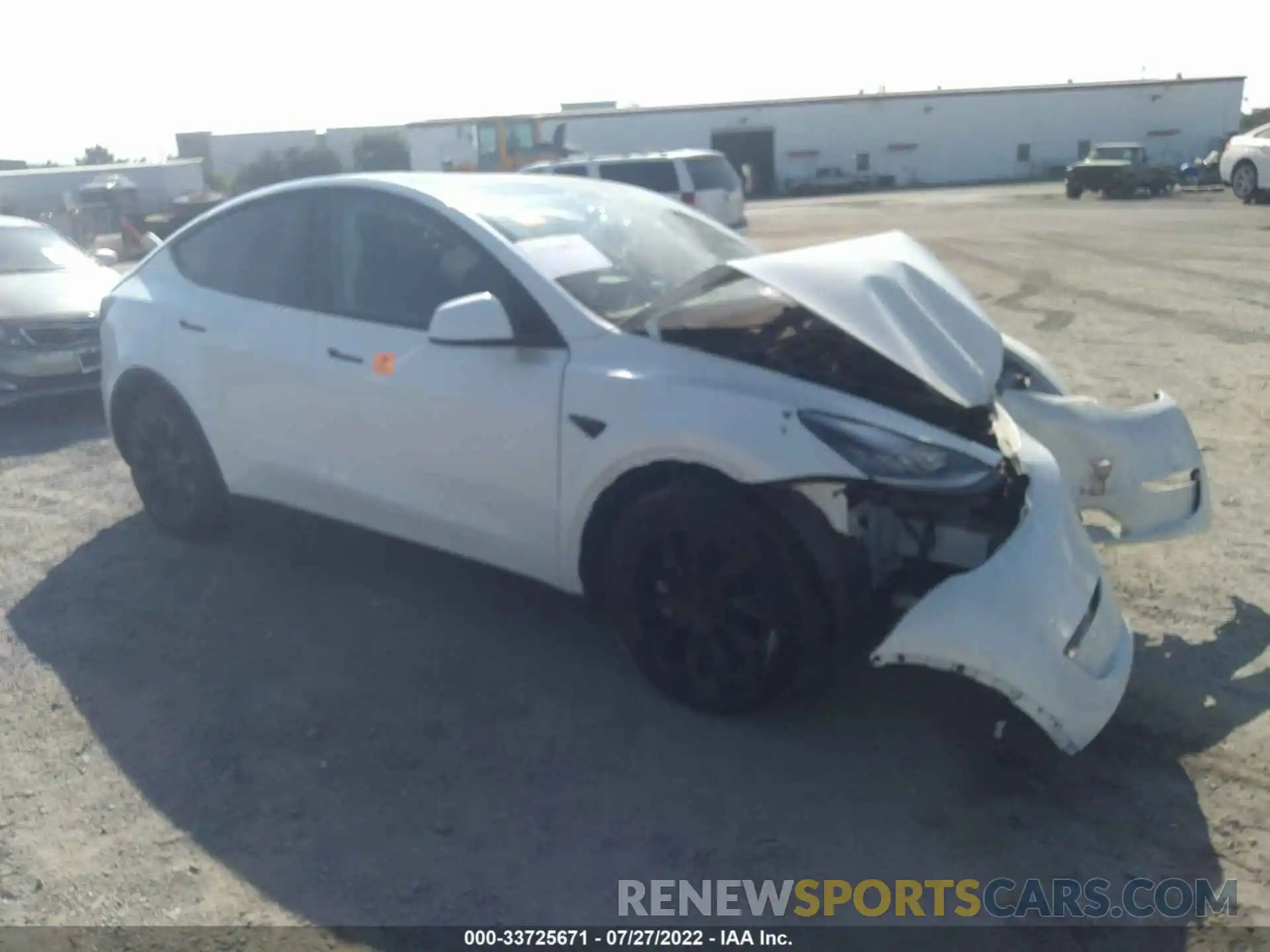 1 Photograph of a damaged car 5YJYGDED6MF126405 TESLA MODEL Y 2021