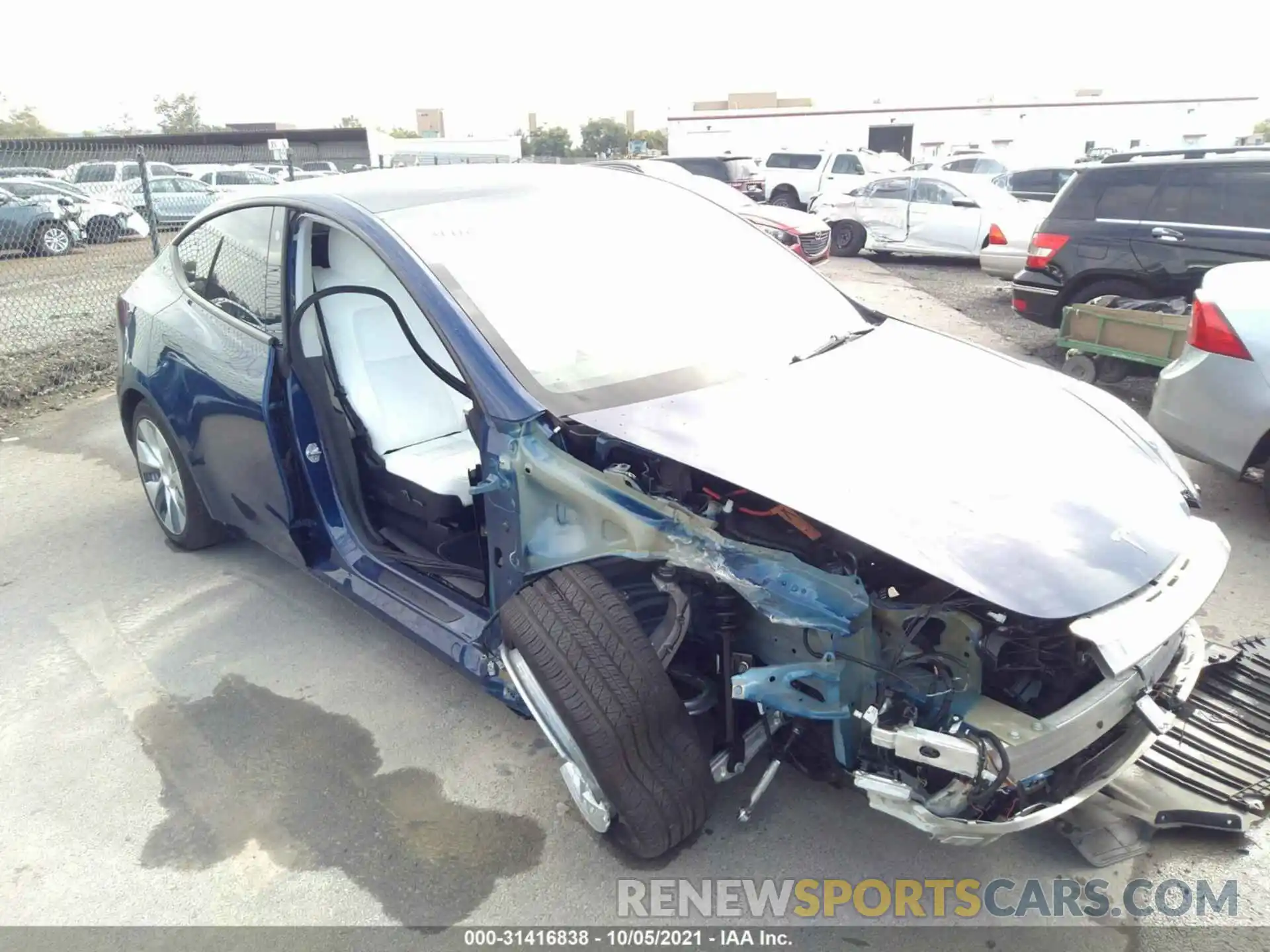 6 Photograph of a damaged car 5YJYGDED6MF132382 TESLA MODEL Y 2021