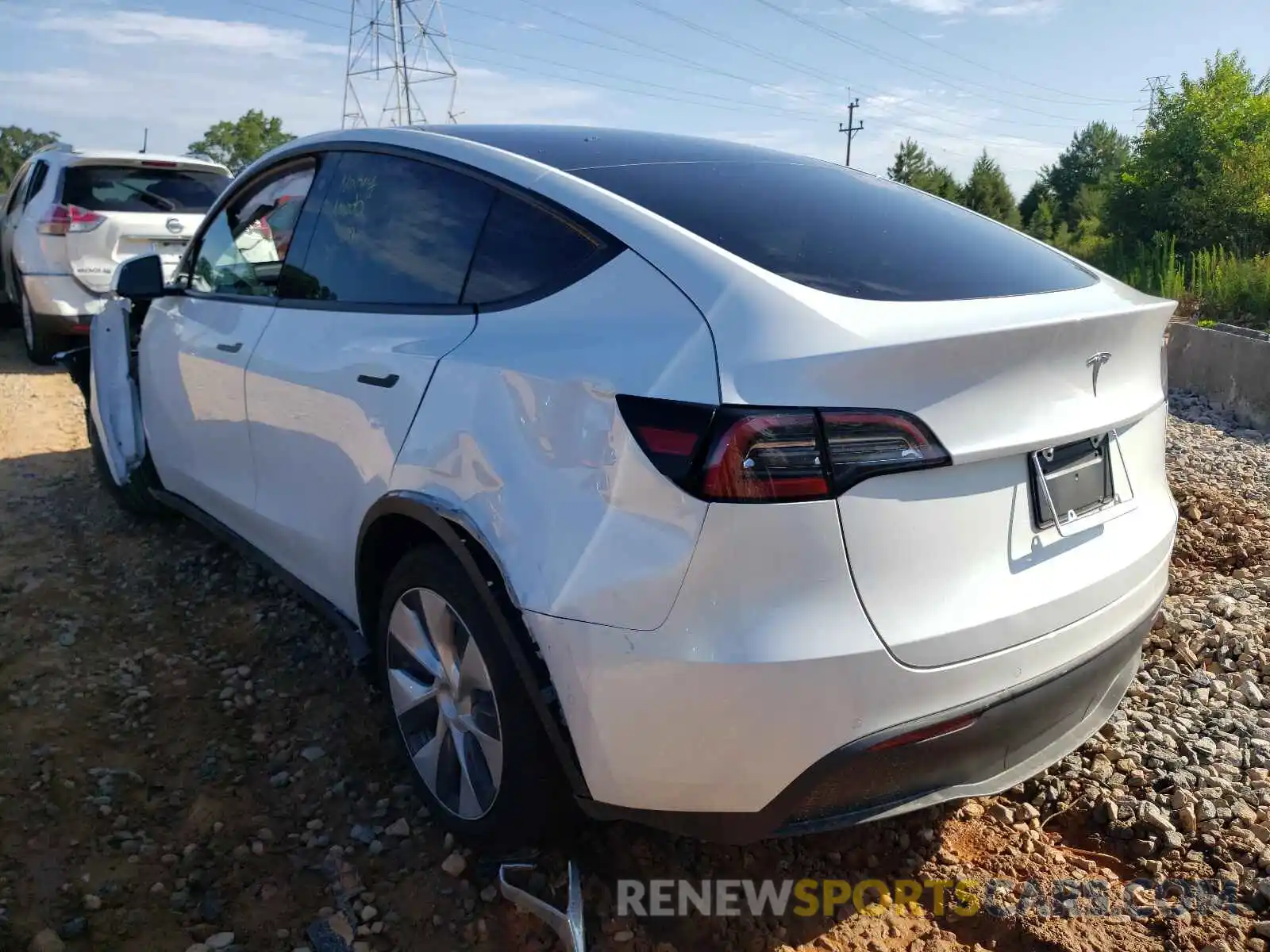 3 Photograph of a damaged car 5YJYGDED6MF163258 TESLA MODEL Y 2021