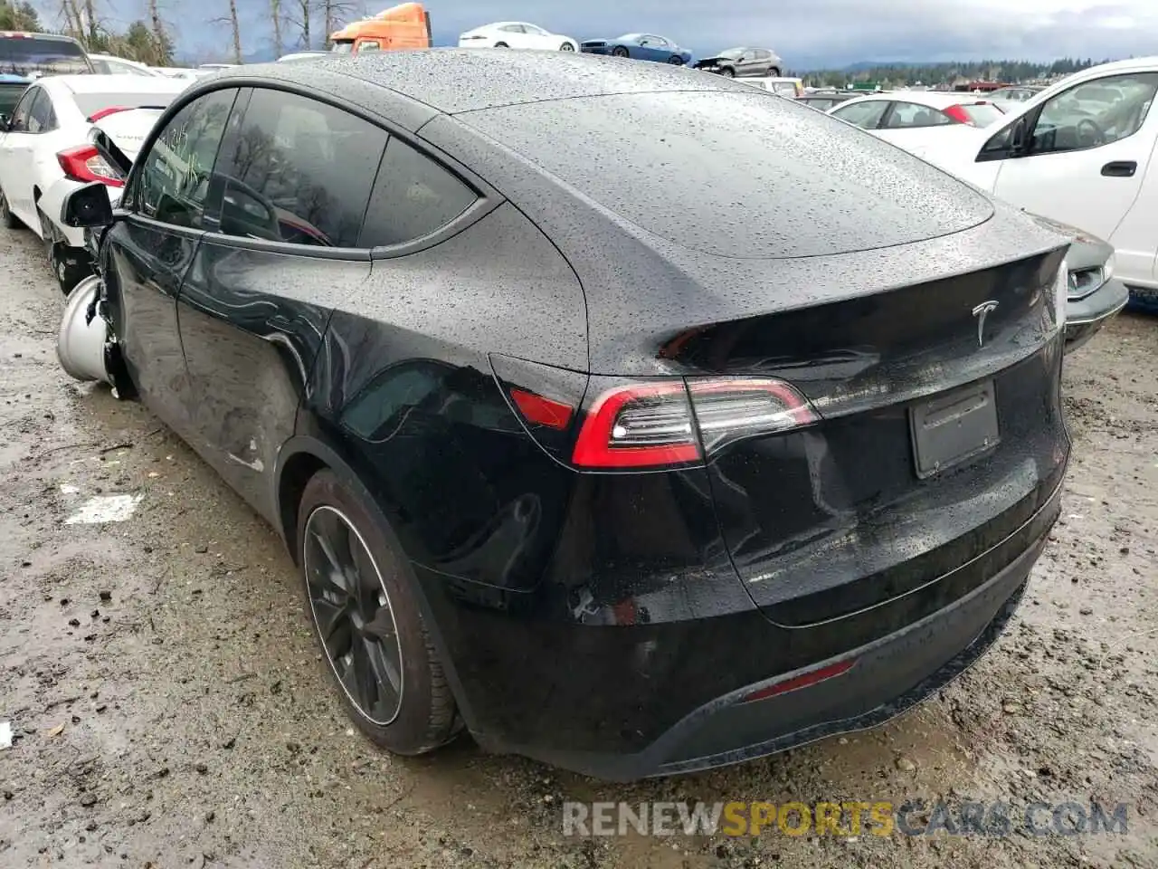 3 Photograph of a damaged car 5YJYGDED7MF107362 TESLA MODEL Y 2021