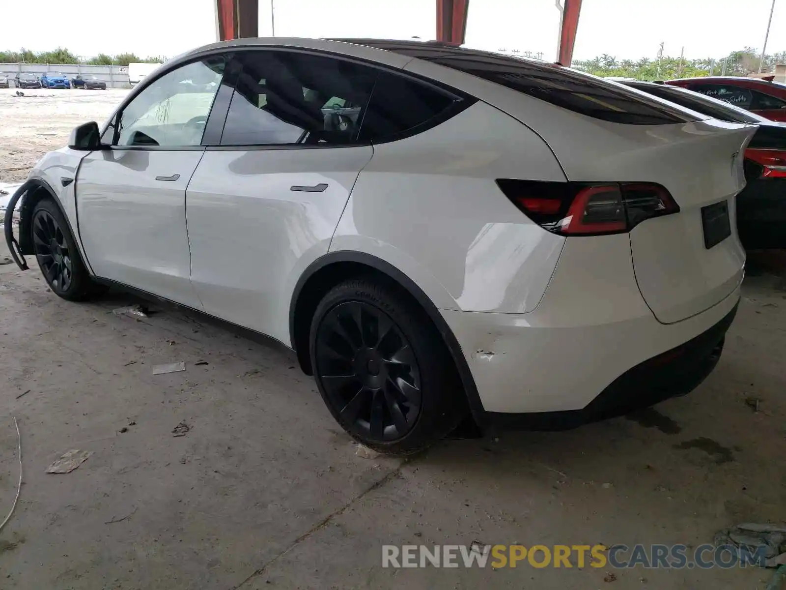 3 Фотография поврежденного автомобиля 5YJYGDED8MF103711 TESLA MODEL Y 2021