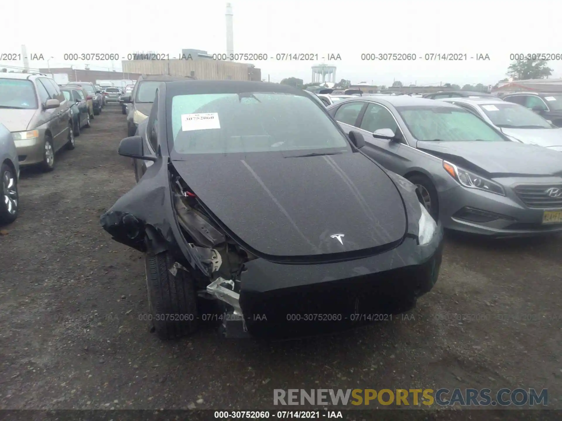 6 Photograph of a damaged car 5YJYGDED8MF107452 TESLA MODEL Y 2021