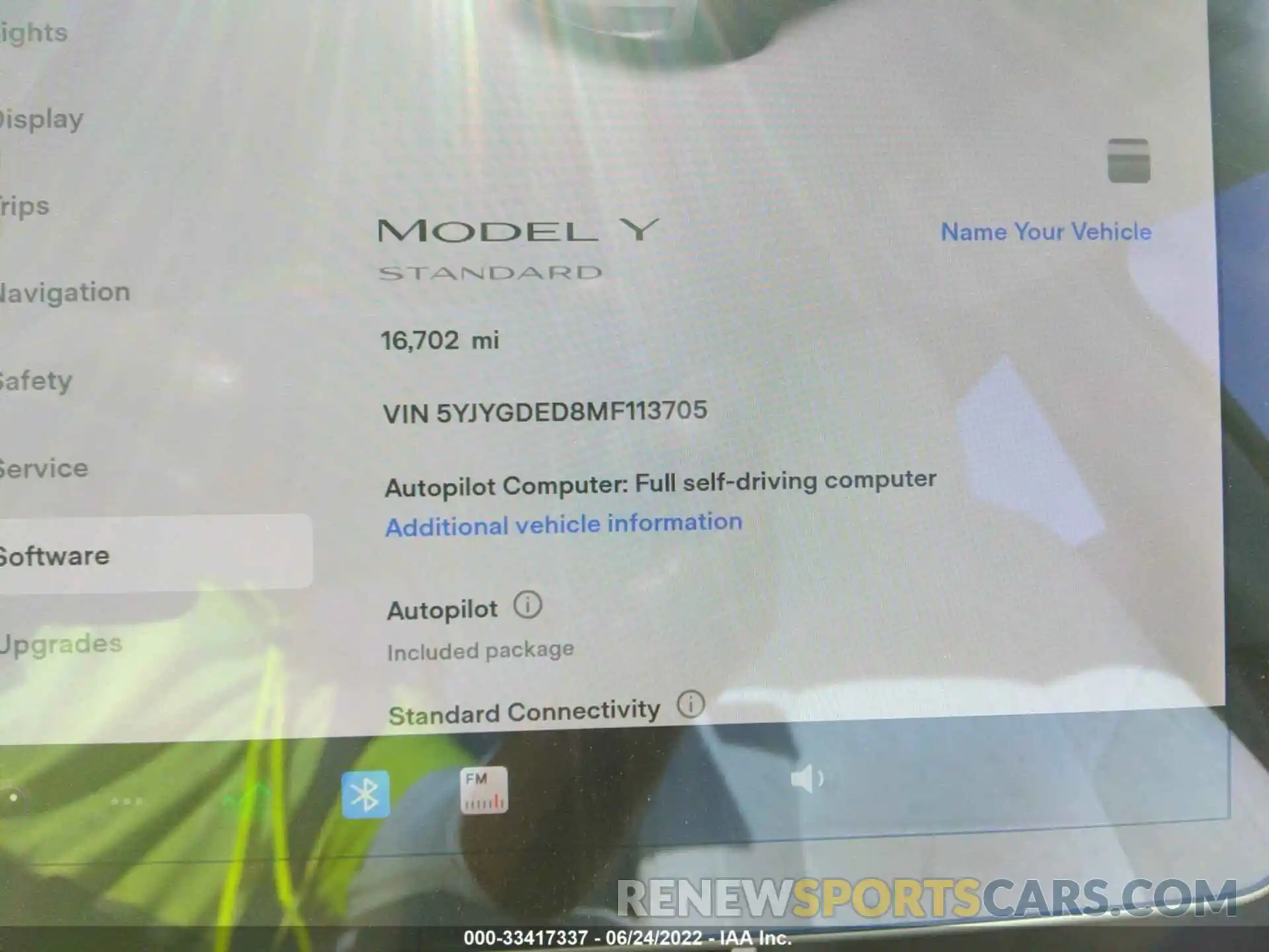 7 Photograph of a damaged car 5YJYGDED8MF113705 TESLA MODEL Y 2021