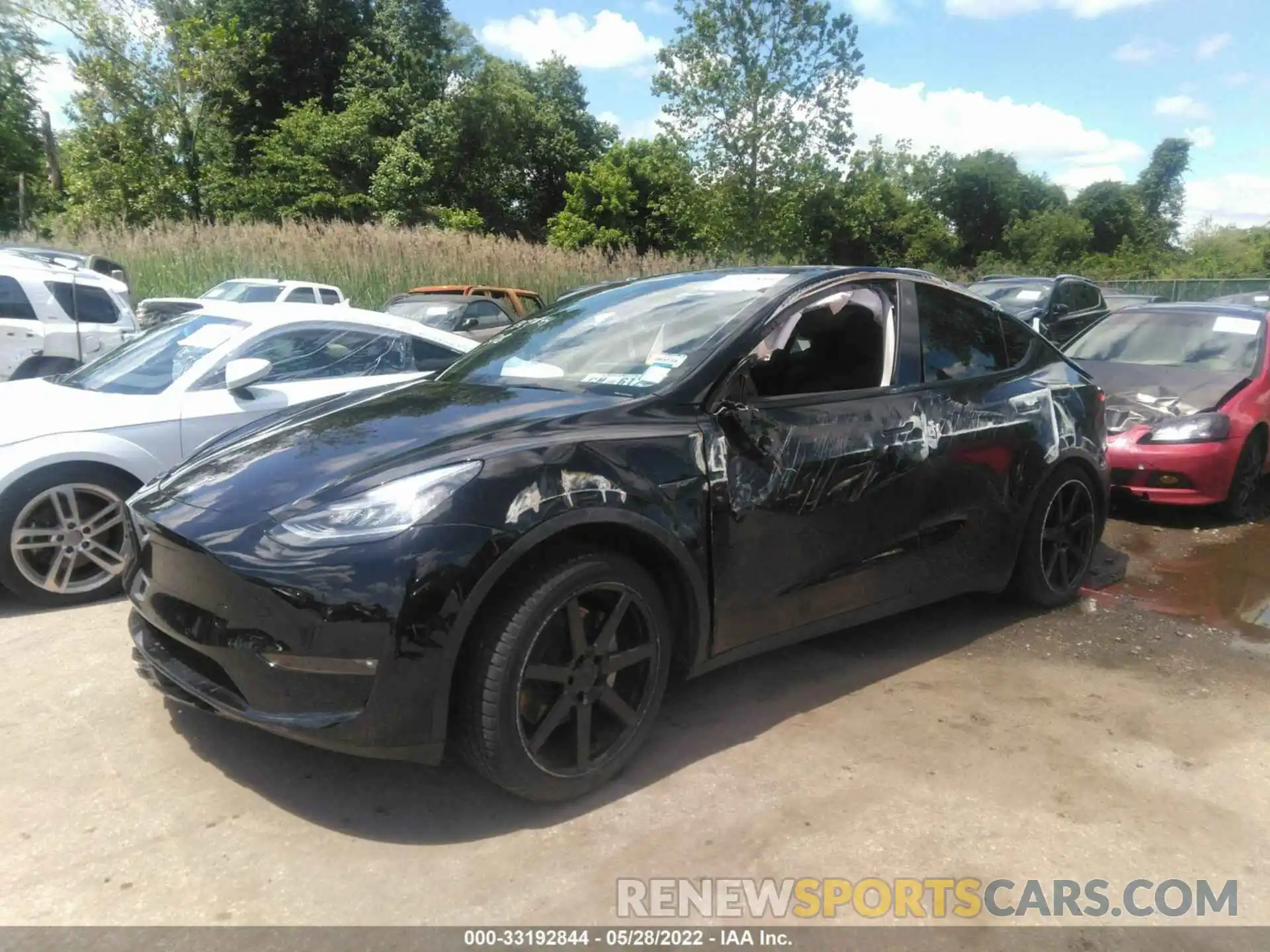 2 Фотография поврежденного автомобиля 5YJYGDED8MF118306 TESLA MODEL Y 2021