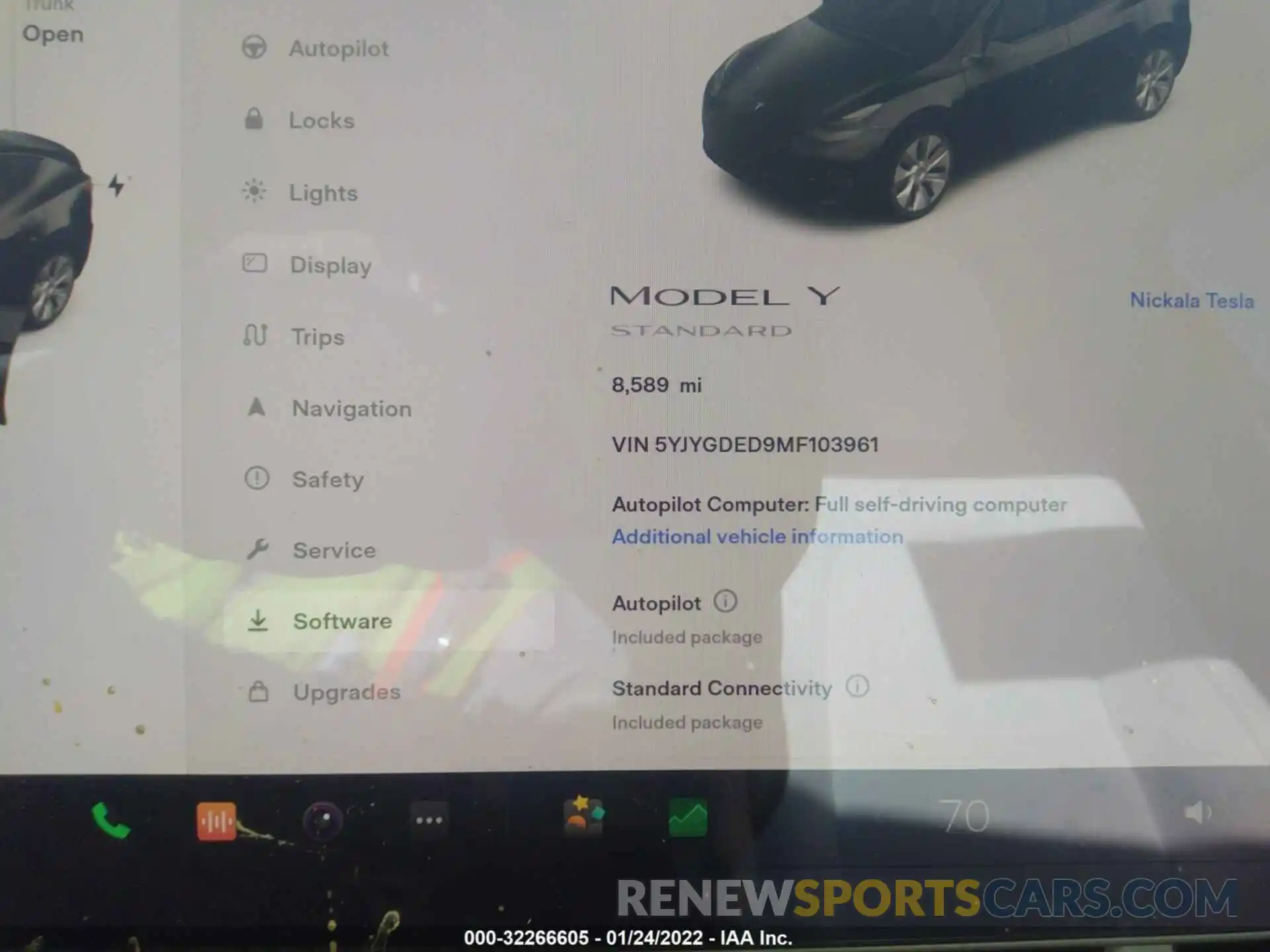 7 Photograph of a damaged car 5YJYGDED9MF103961 TESLA MODEL Y 2021