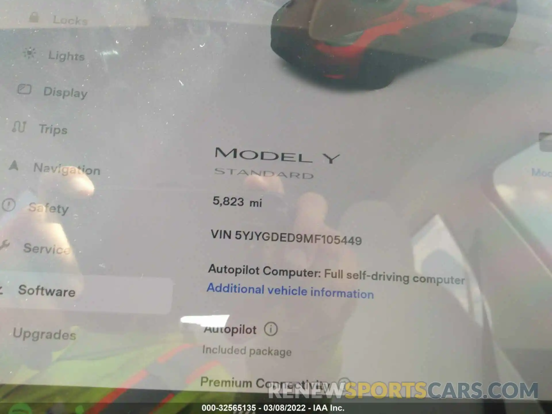 7 Photograph of a damaged car 5YJYGDED9MF105449 TESLA MODEL Y 2021