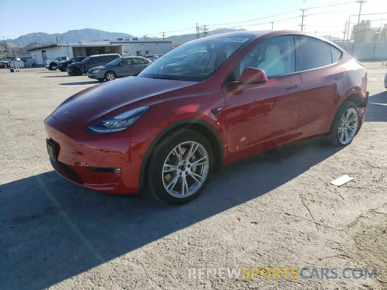 2 Photograph of a damaged car 5YJYGDED9MF110604 TESLA MODEL Y 2021