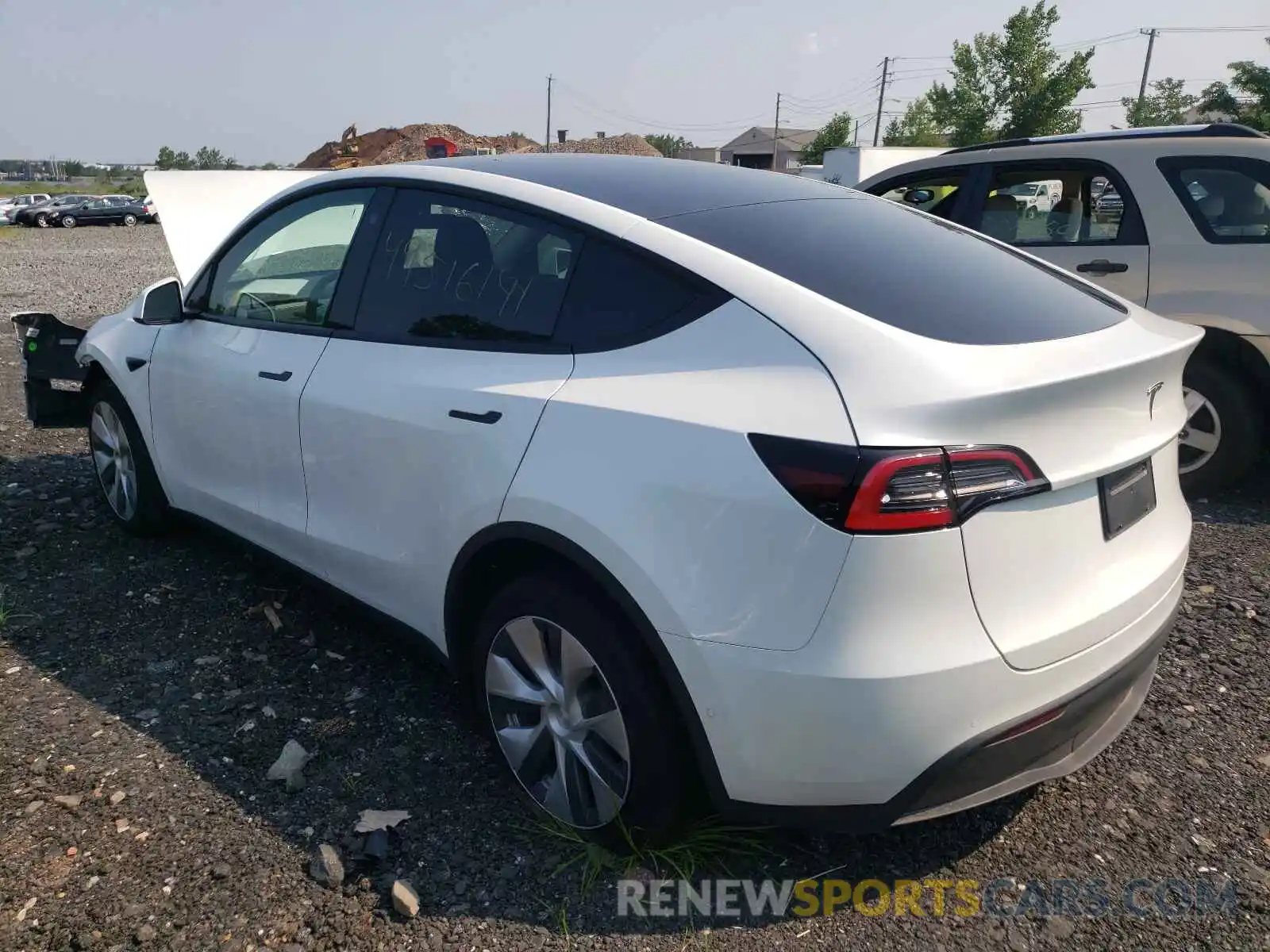 3 Фотография поврежденного автомобиля 5YJYGDEDXMF105492 TESLA MODEL Y 2021