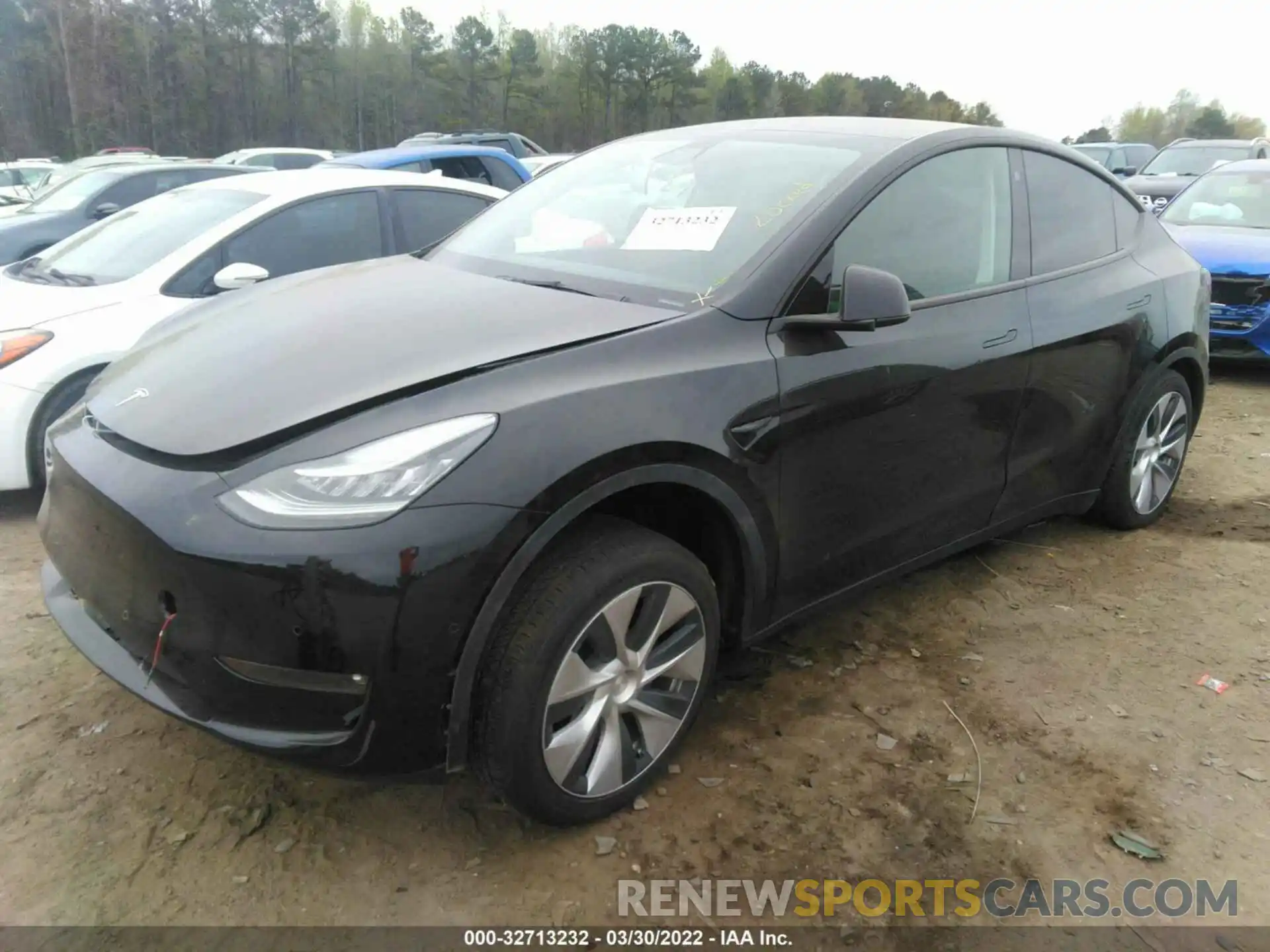 2 Photograph of a damaged car 5YJYGDEDXMF114015 TESLA MODEL Y 2021