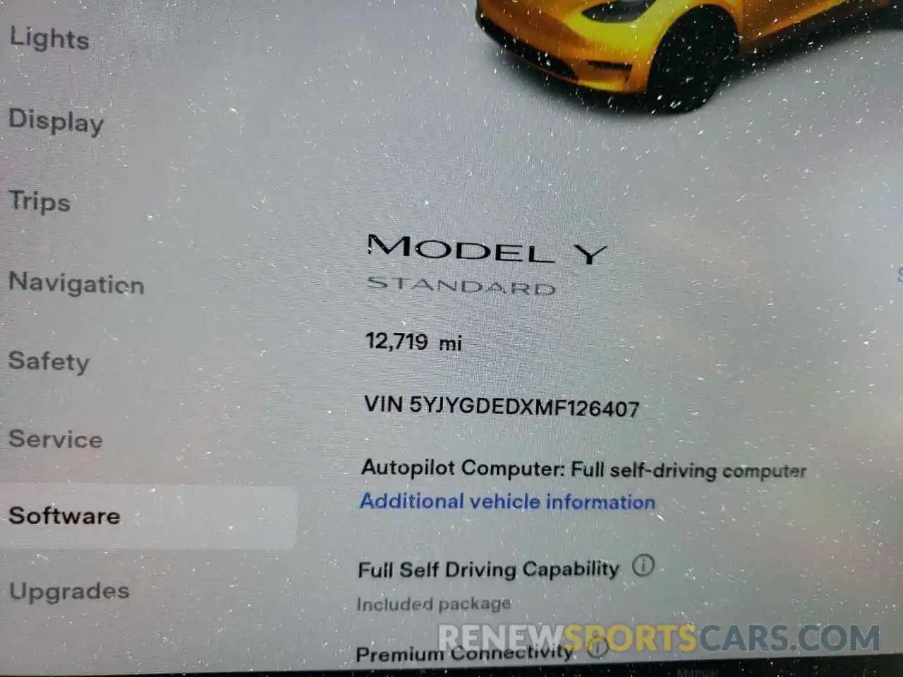 8 Фотография поврежденного автомобиля 5YJYGDEDXMF126407 TESLA MODEL Y 2021