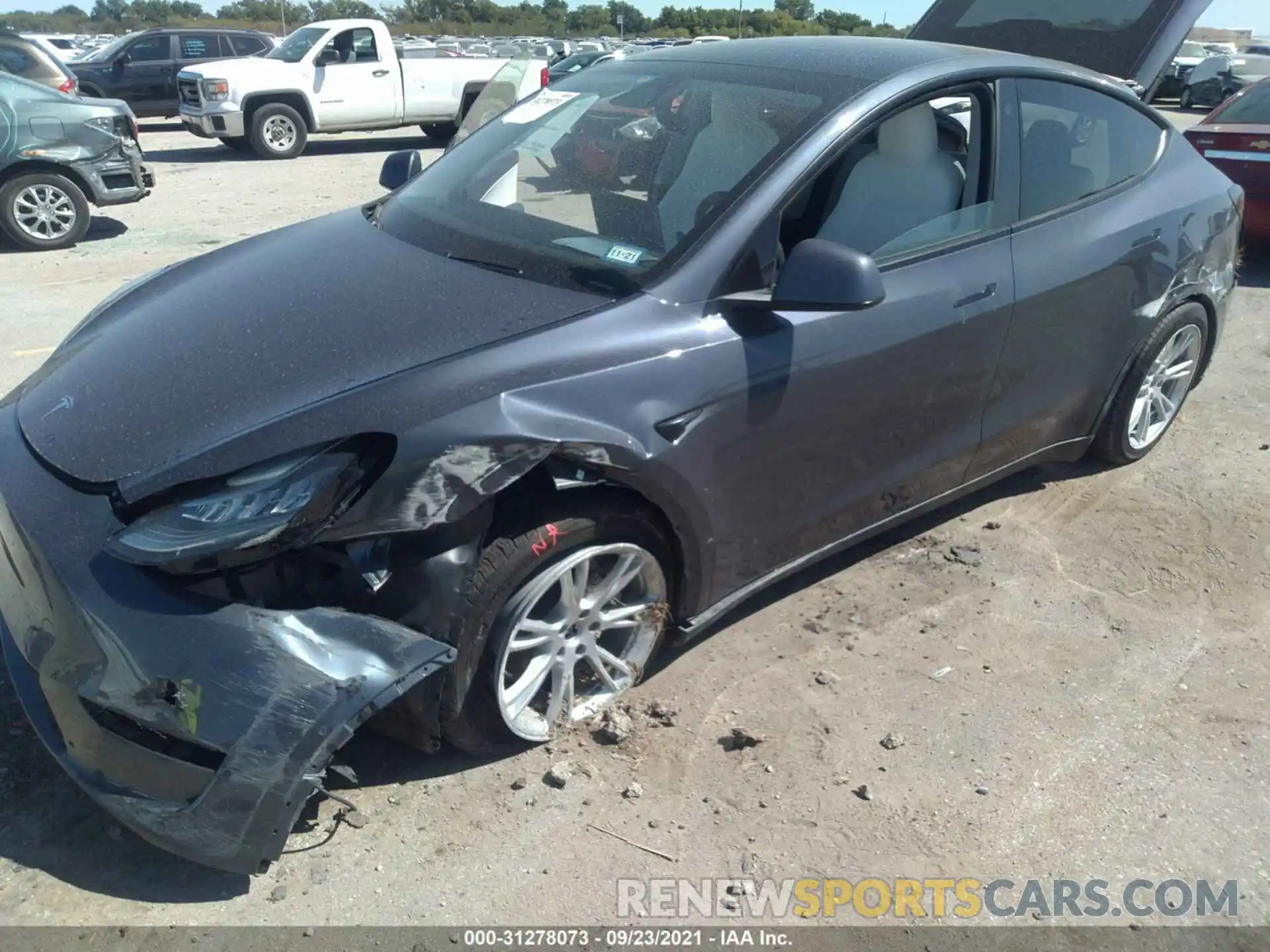 6 Photograph of a damaged car 5YJYGDEE0MF064749 TESLA MODEL Y 2021