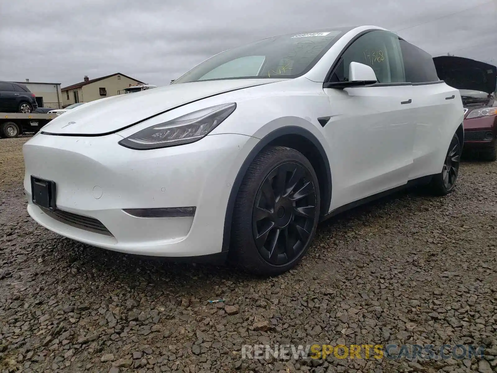 2 Photograph of a damaged car 5YJYGDEE0MF065349 TESLA MODEL Y 2021