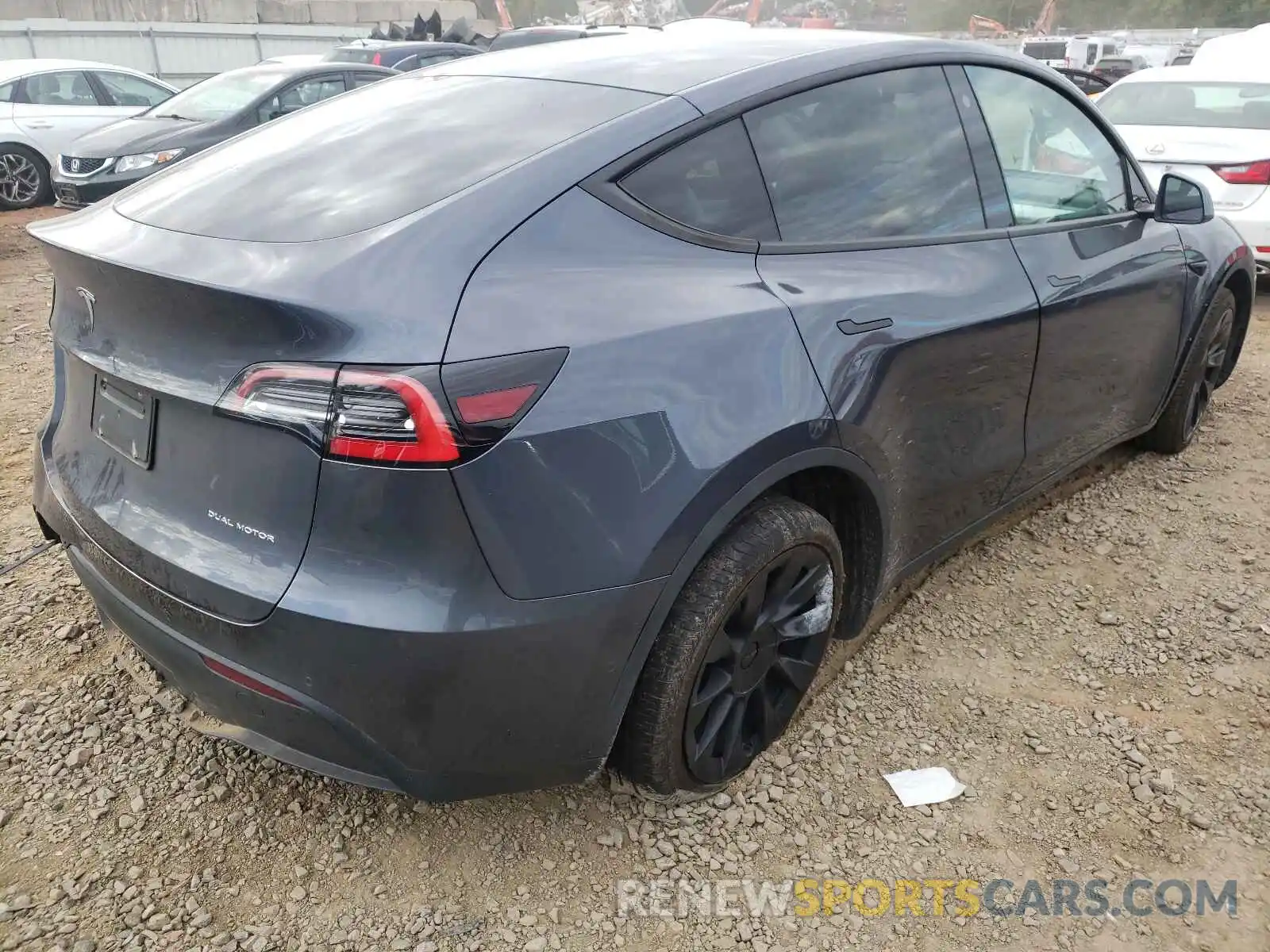 4 Фотография поврежденного автомобиля 5YJYGDEE0MF070177 TESLA MODEL Y 2021