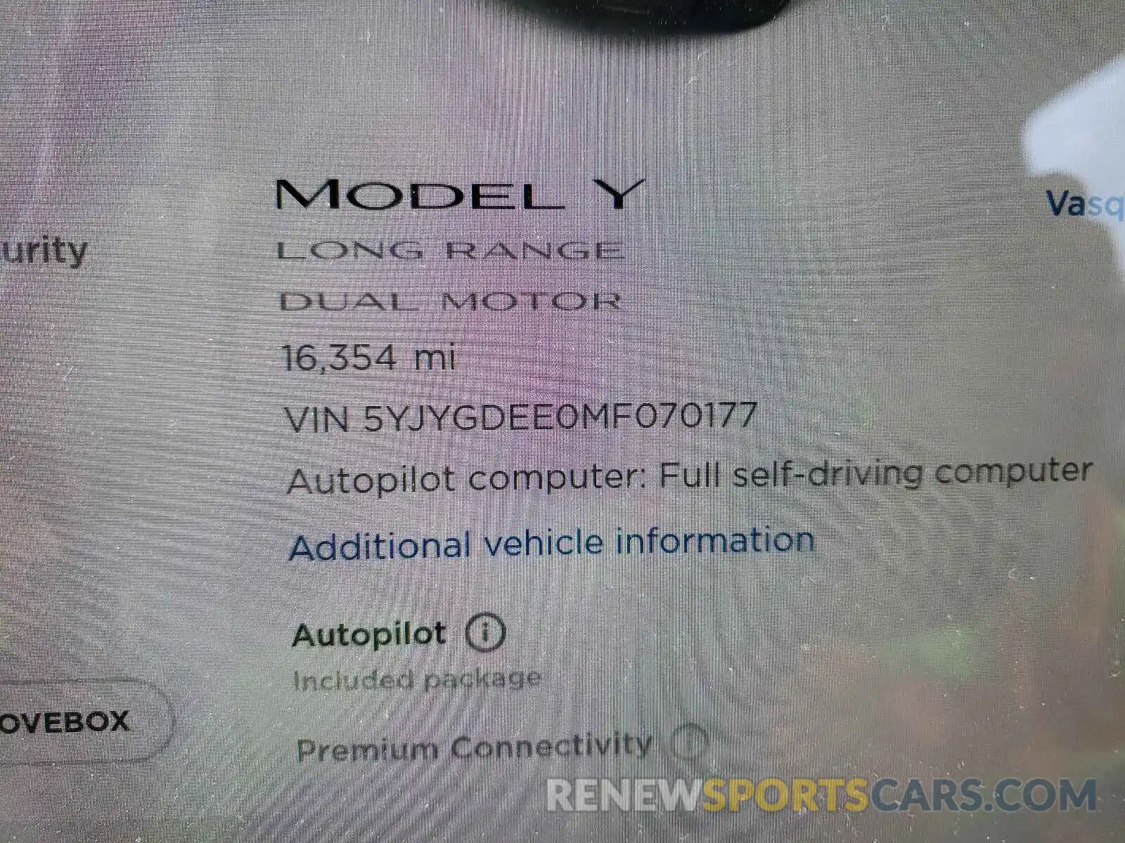 8 Photograph of a damaged car 5YJYGDEE0MF070177 TESLA MODEL Y 2021