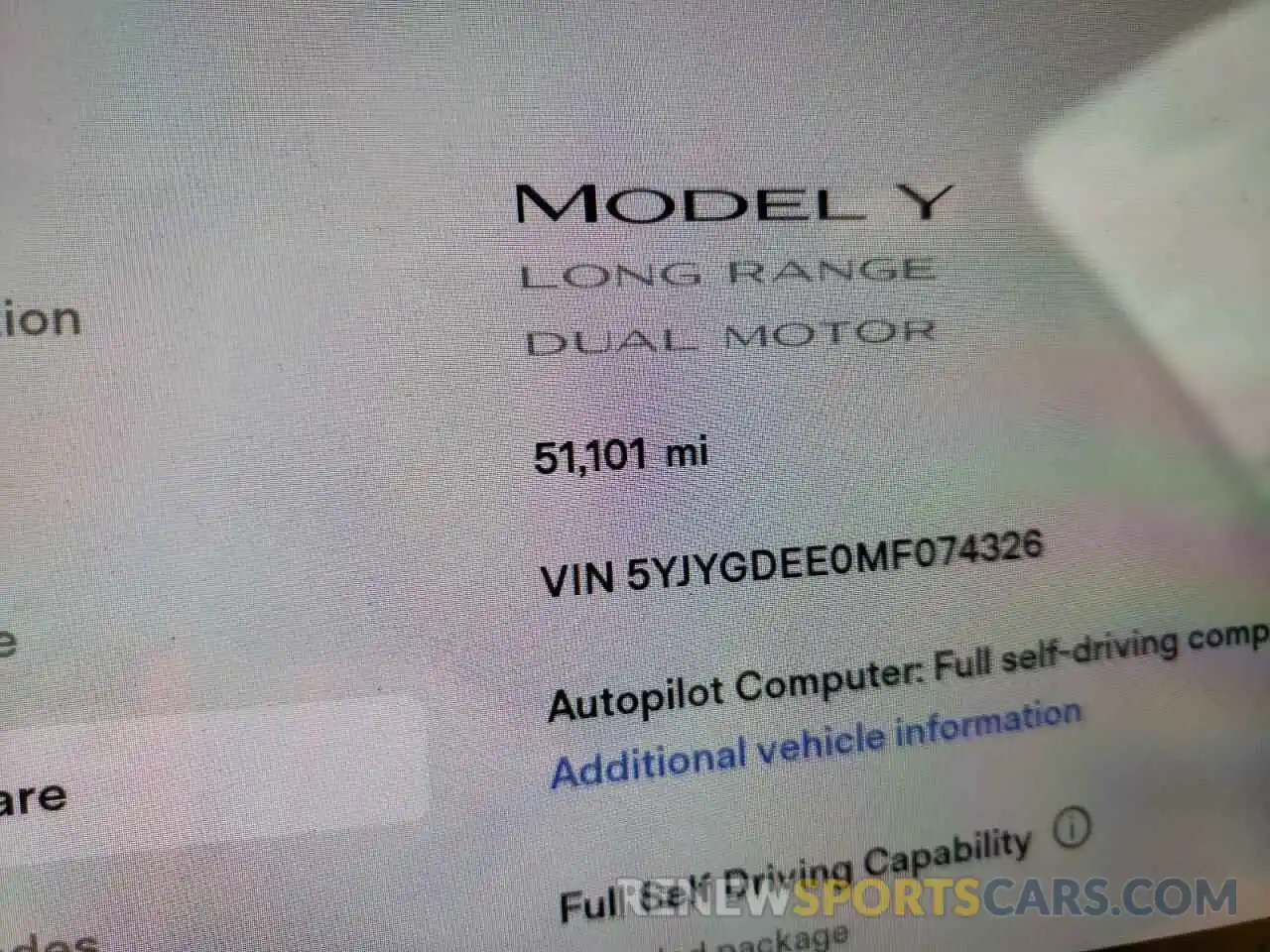 8 Фотография поврежденного автомобиля 5YJYGDEE0MF074326 TESLA MODEL Y 2021