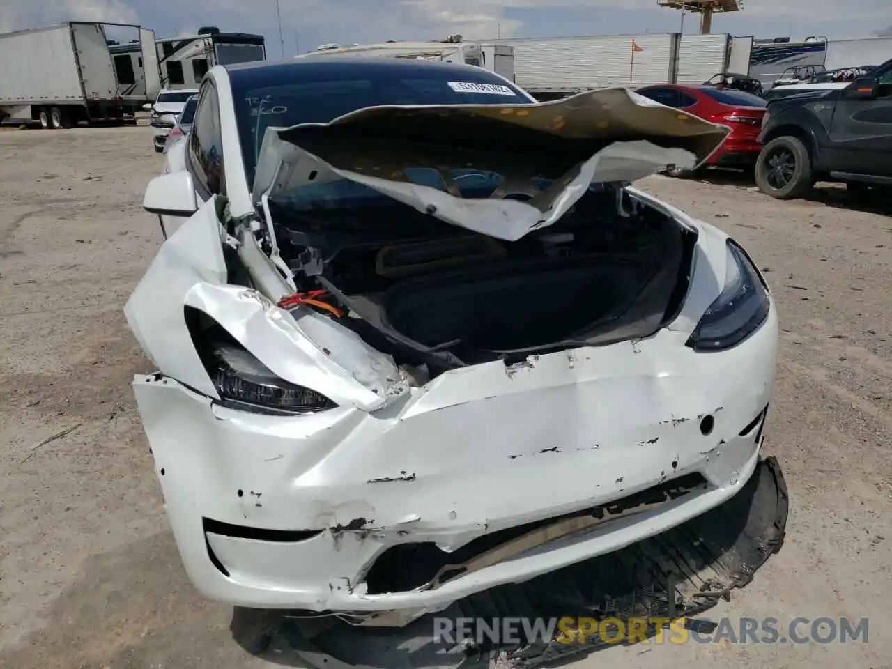 9 Фотография поврежденного автомобиля 5YJYGDEE0MF078697 TESLA MODEL Y 2021