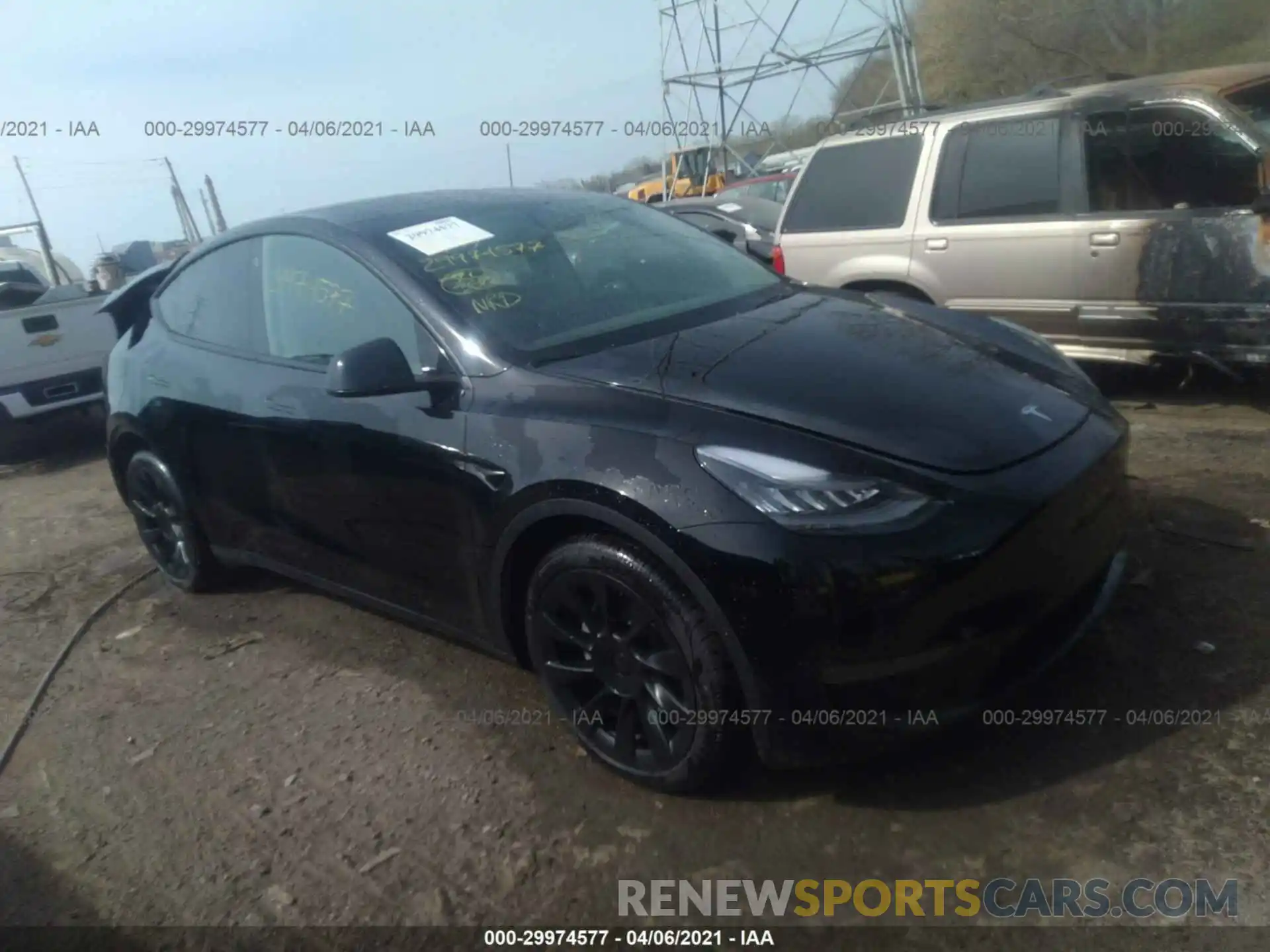 1 Фотография поврежденного автомобиля 5YJYGDEE0MF084788 TESLA MODEL Y 2021