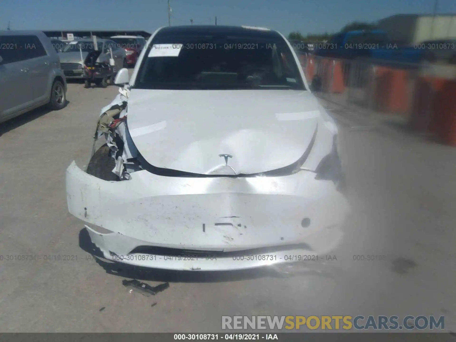 6 Photograph of a damaged car 5YJYGDEE0MF084841 TESLA MODEL Y 2021