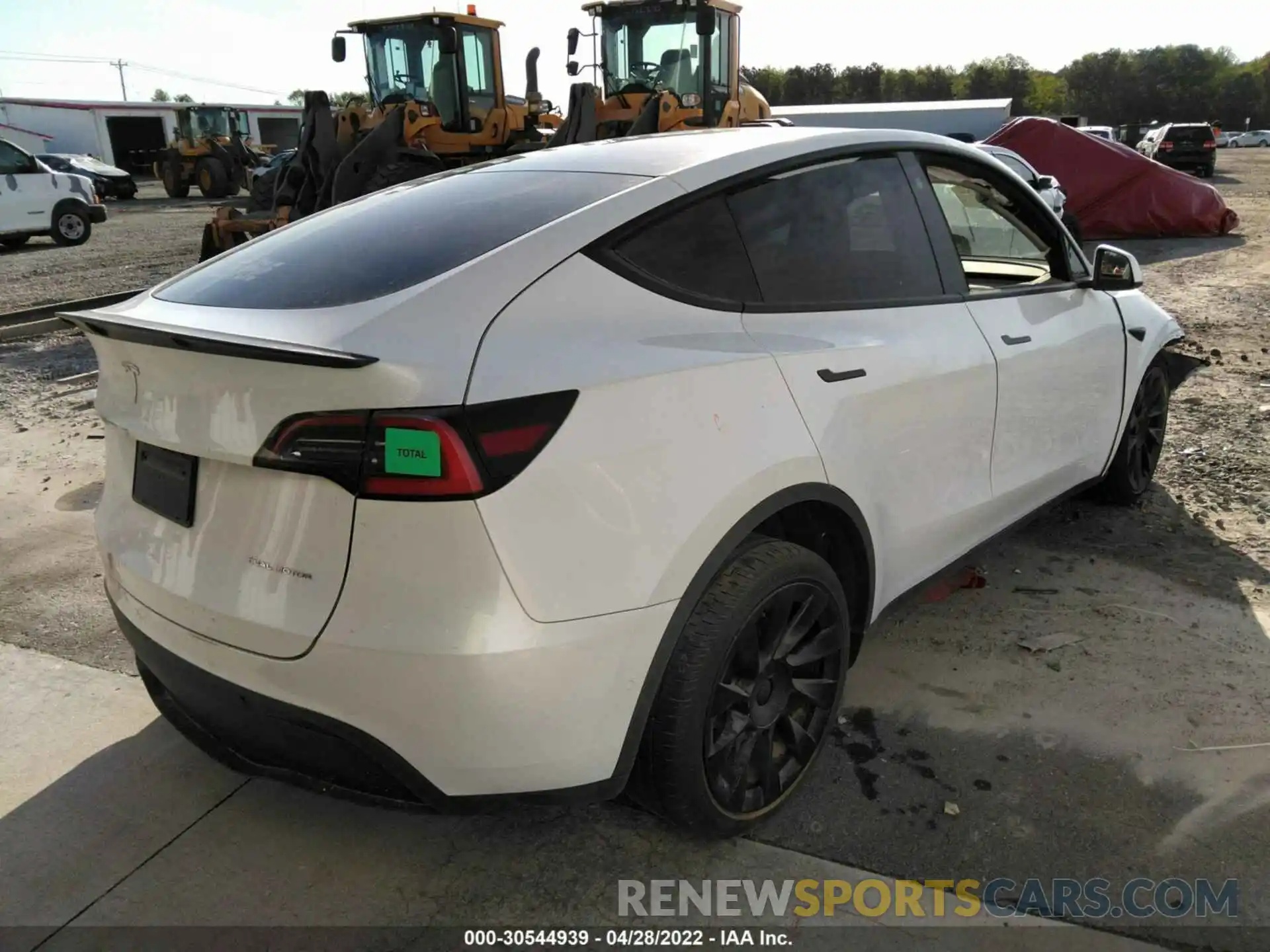 4 Фотография поврежденного автомобиля 5YJYGDEE0MF087769 TESLA MODEL Y 2021