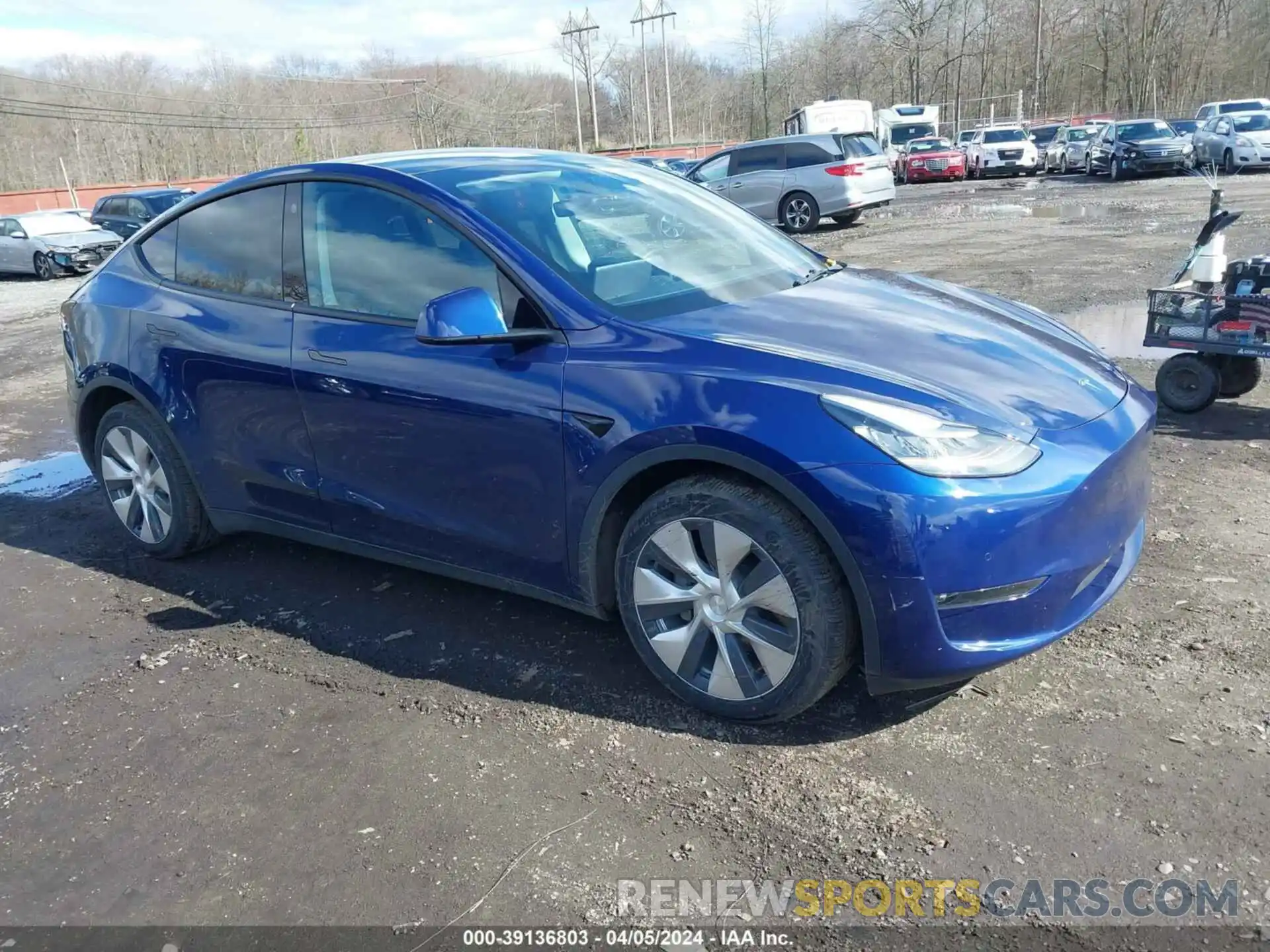 1 Photograph of a damaged car 5YJYGDEE0MF088095 TESLA MODEL Y 2021