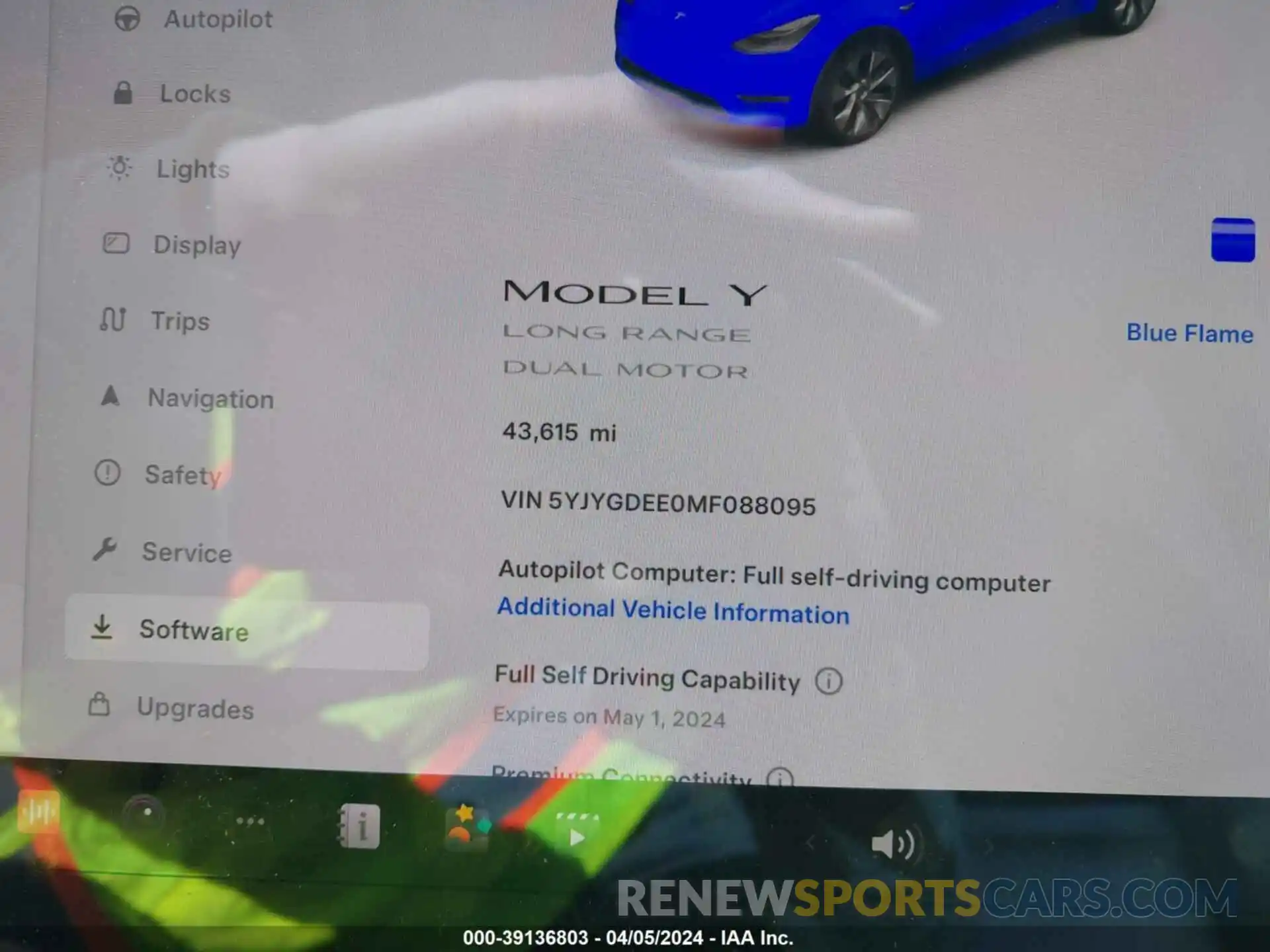 7 Фотография поврежденного автомобиля 5YJYGDEE0MF088095 TESLA MODEL Y 2021