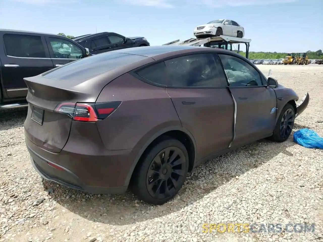 4 Фотография поврежденного автомобиля 5YJYGDEE0MF089960 TESLA MODEL Y 2021